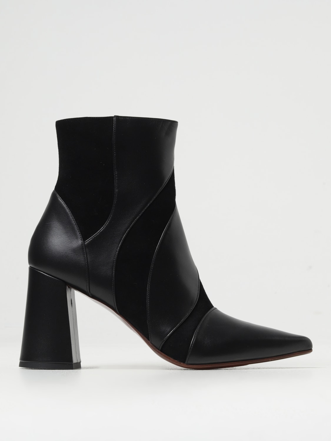 CHIE MIHARA FLAT ANKLE BOOTS: Heeled booties woman Chie Mihara, Black - Img 1