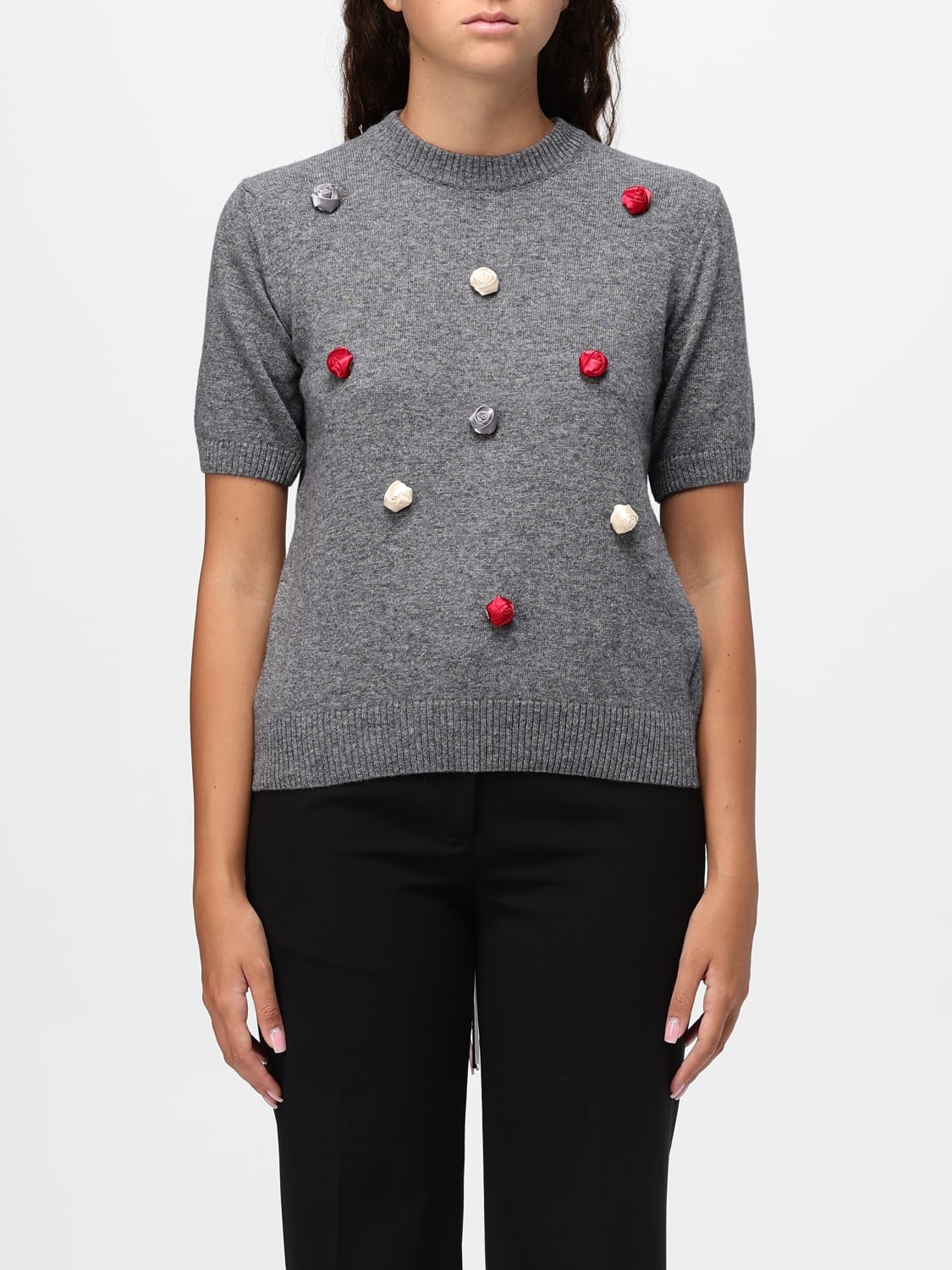 MSGM SWEATER: Sweater woman MSGM, Black - Img 1