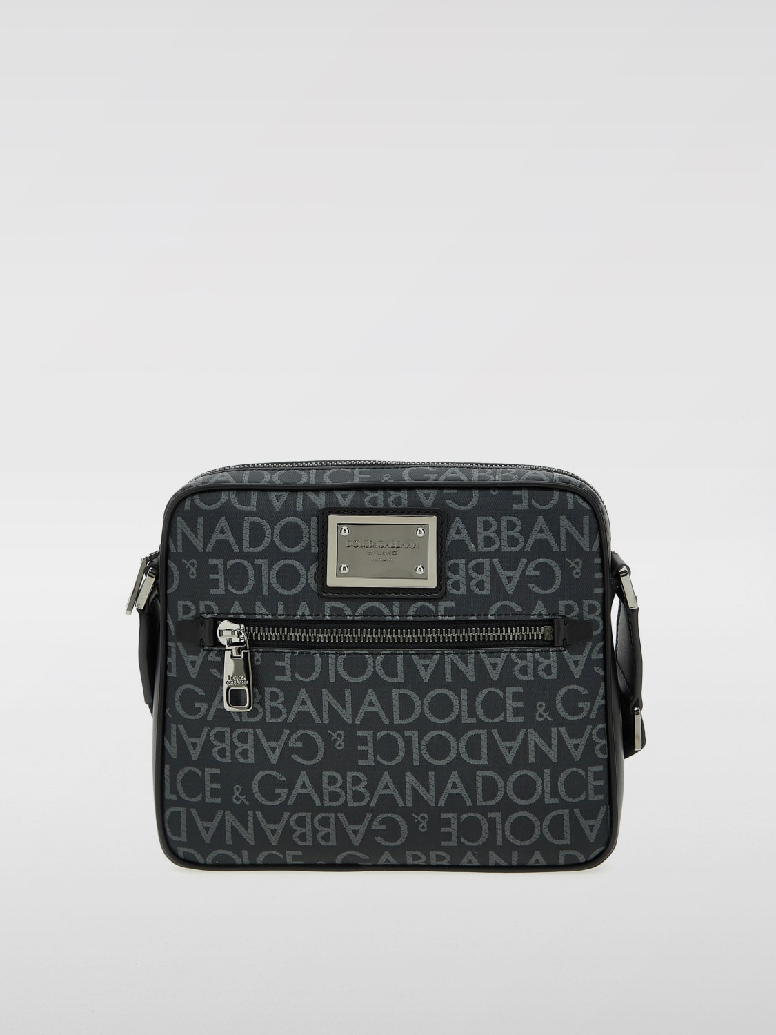 Giglio Borsa Dolce & Gabbana in canvas con logo jacquard