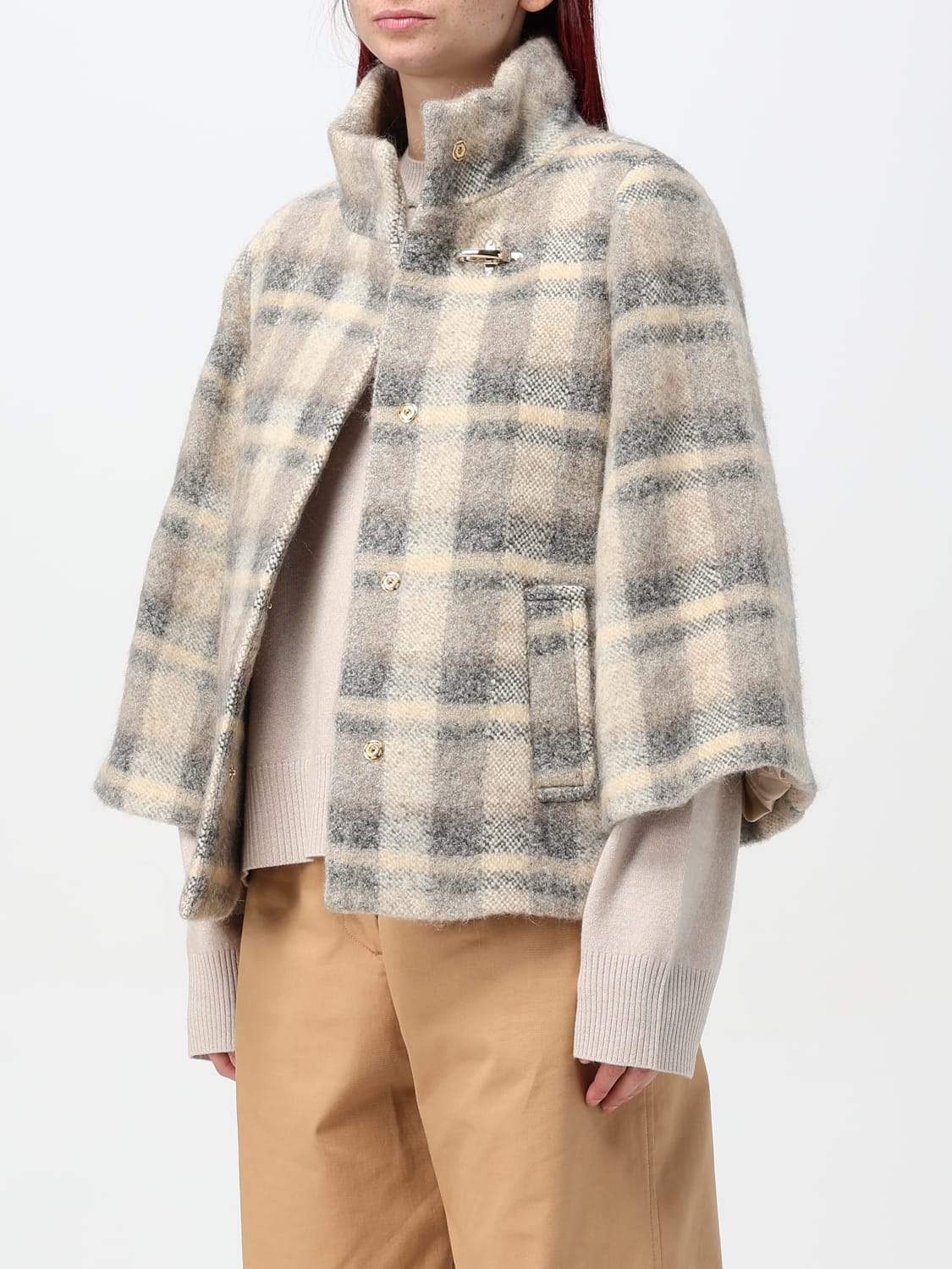 FAY JACKET: Fay check wool jacket, Multicolor - Img 3