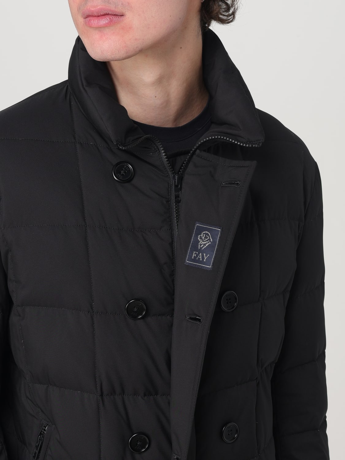 FAY JACKET: Coat men Fay, Black - Img 4