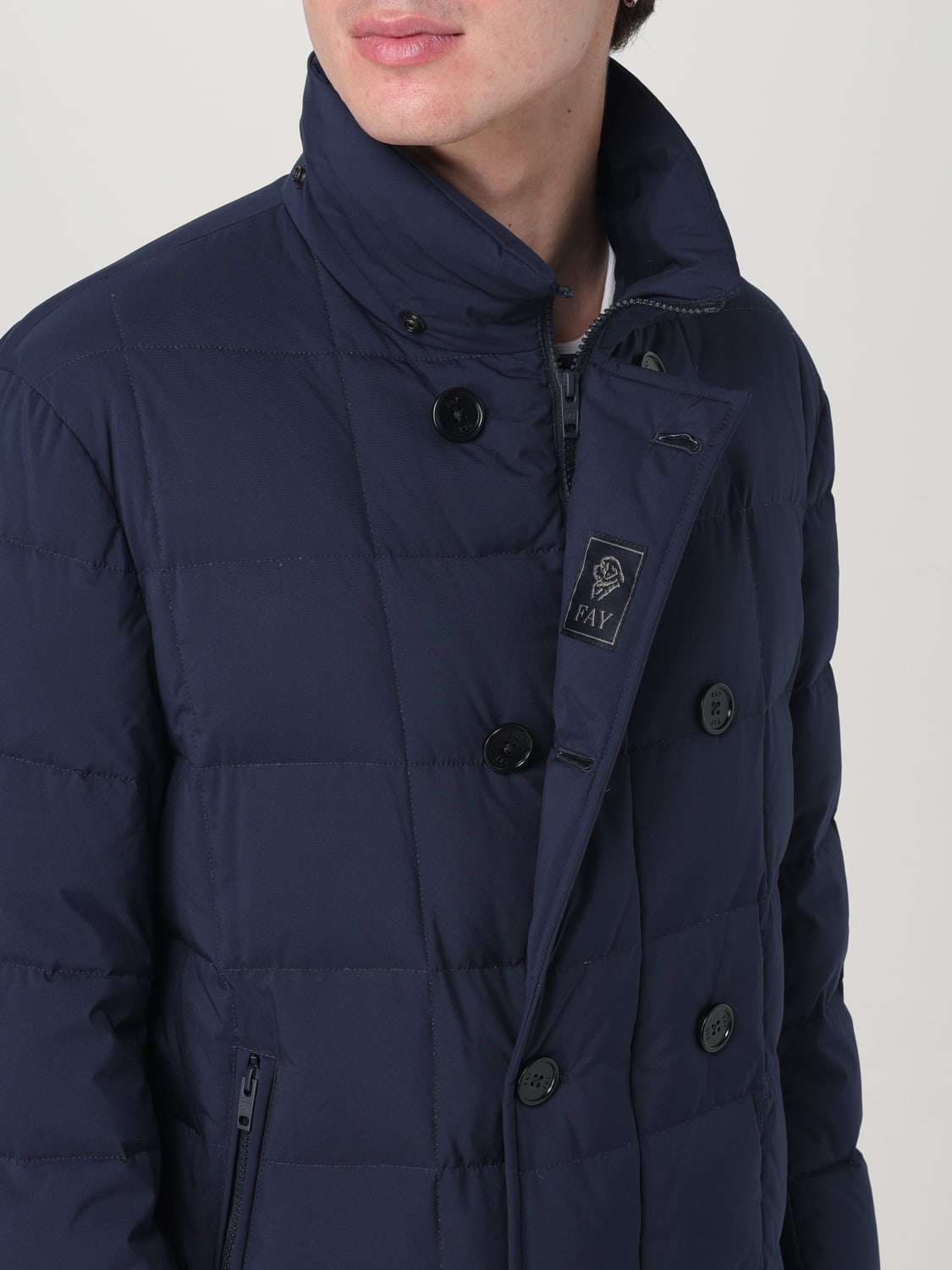 FAY JACKET: Coat men Fay, Blue - Img 4