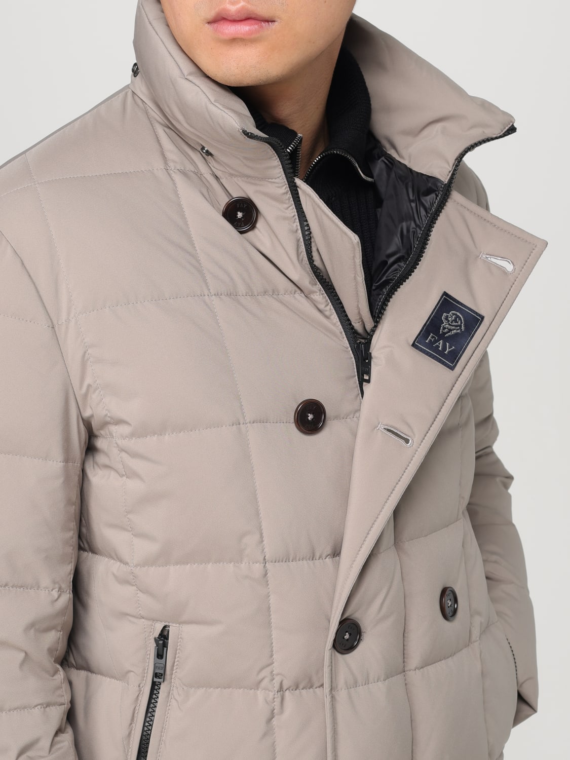 FAY JACKET: Coat men Fay, Kaki - Img 4