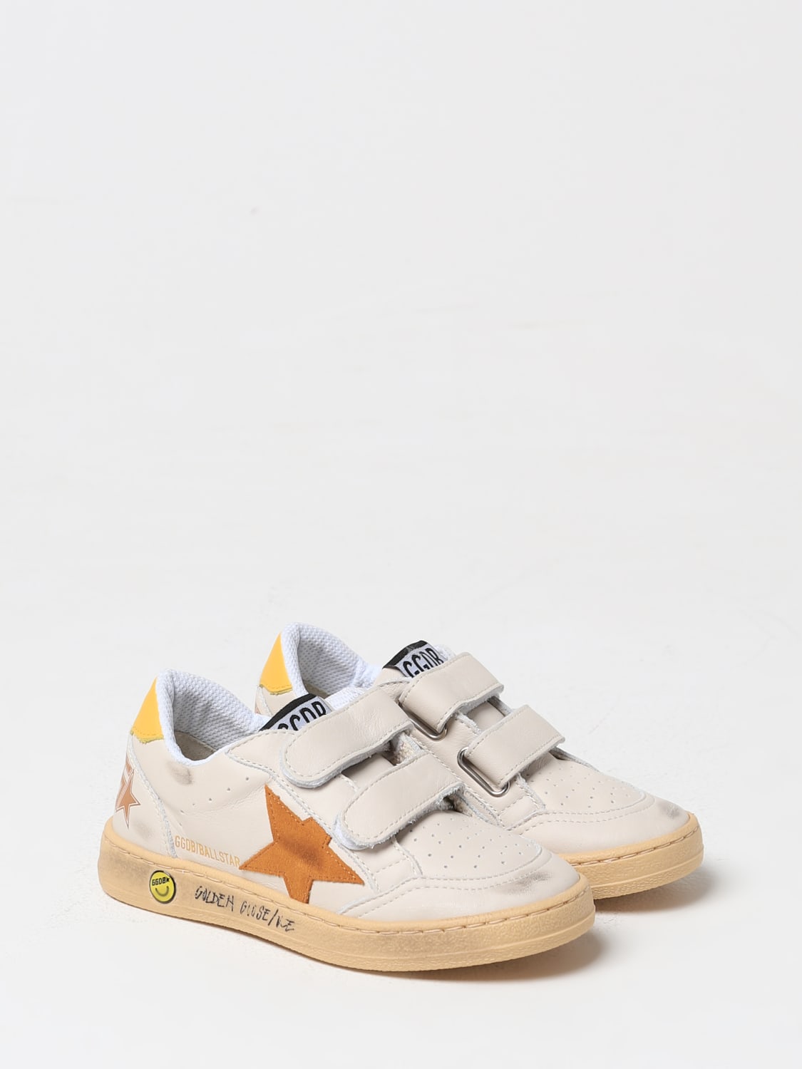 GOLDEN GOOSE SNEAKERS: Sneakers Ball Star Golden Goose in nappa used , Bianco - Img 2