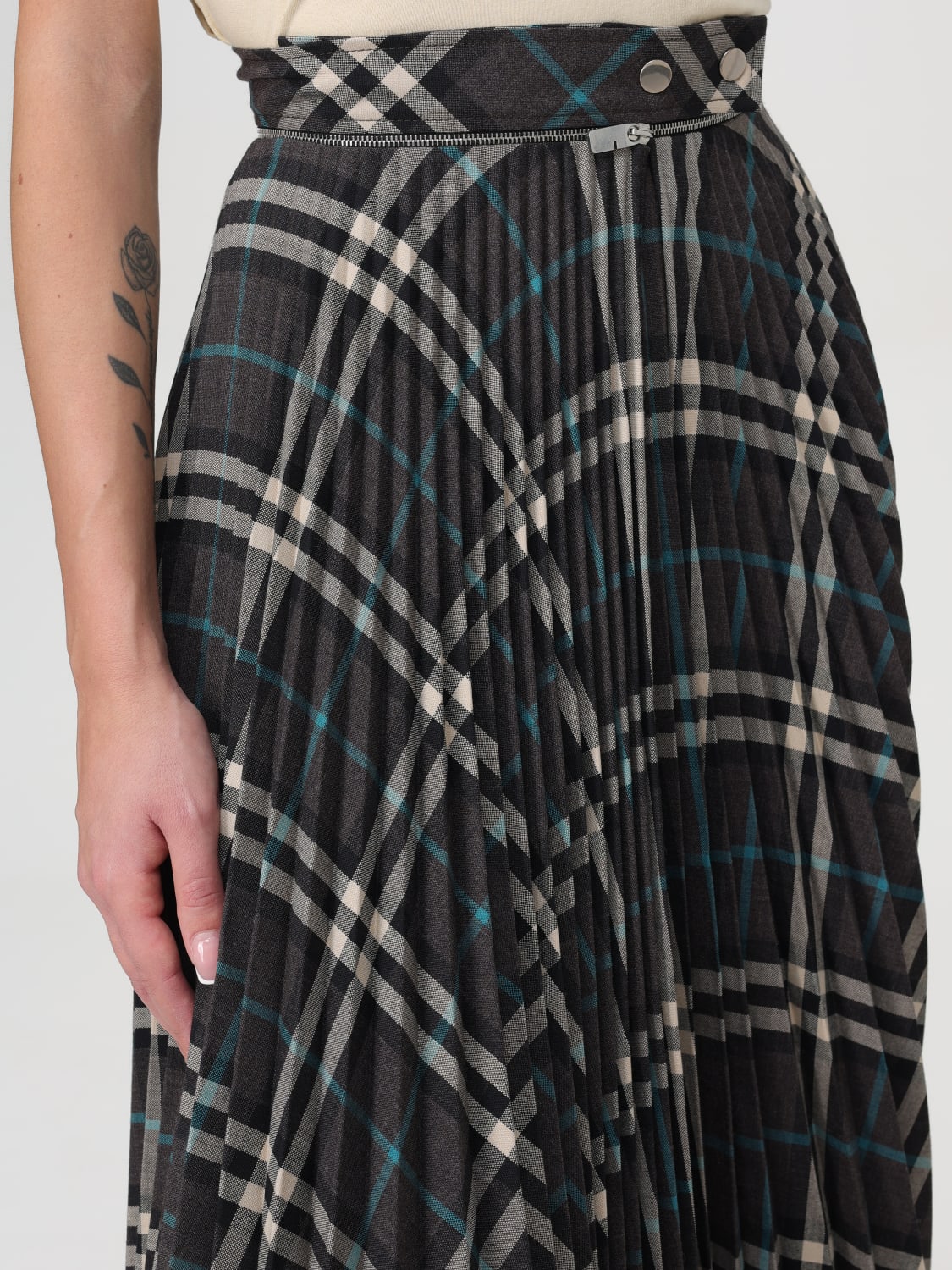 BURBERRY SKIRT: Skirt woman Burberry, Multicolor - Img 5