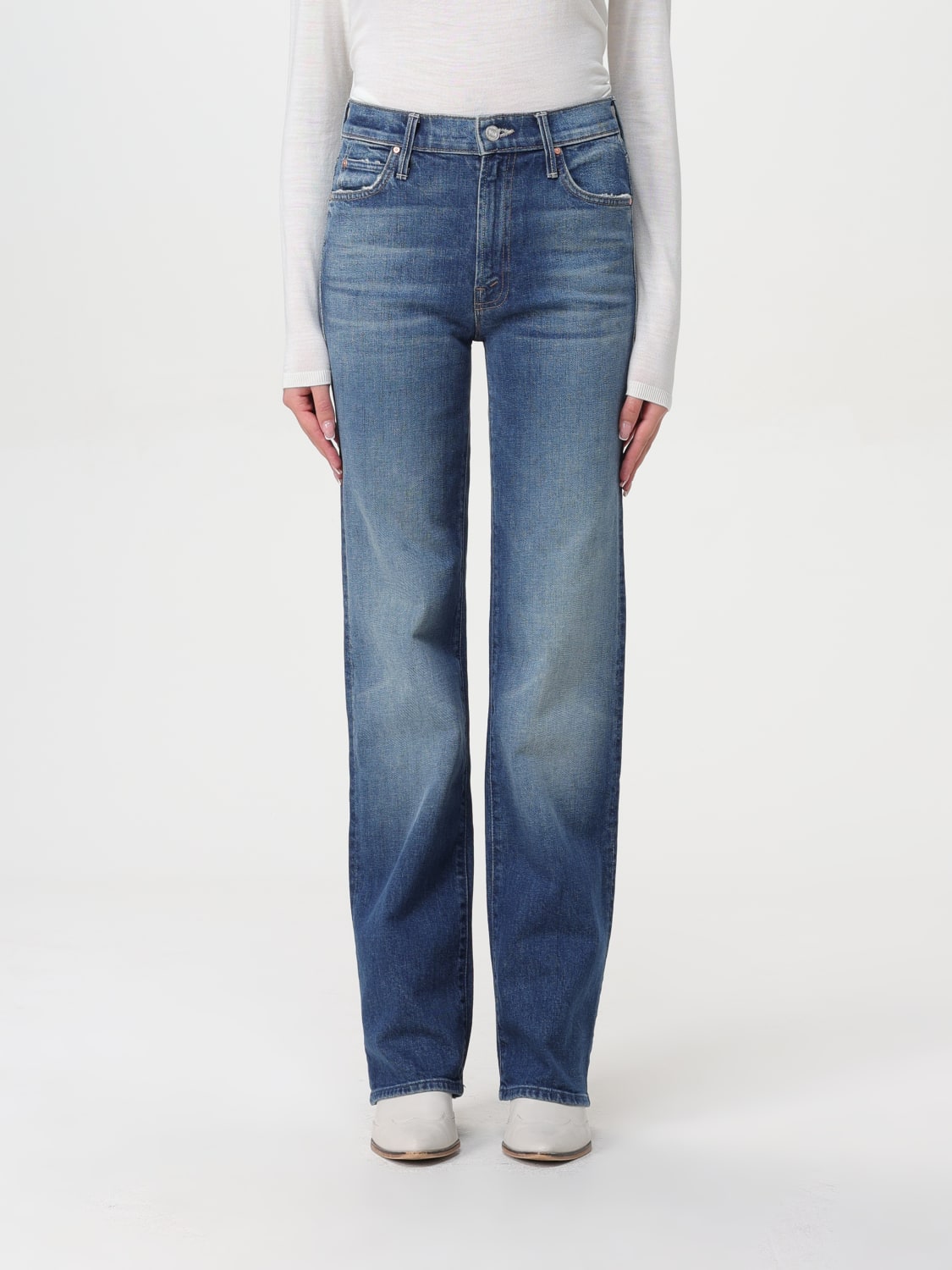 Giglio Jeans Mother in denim di cotone