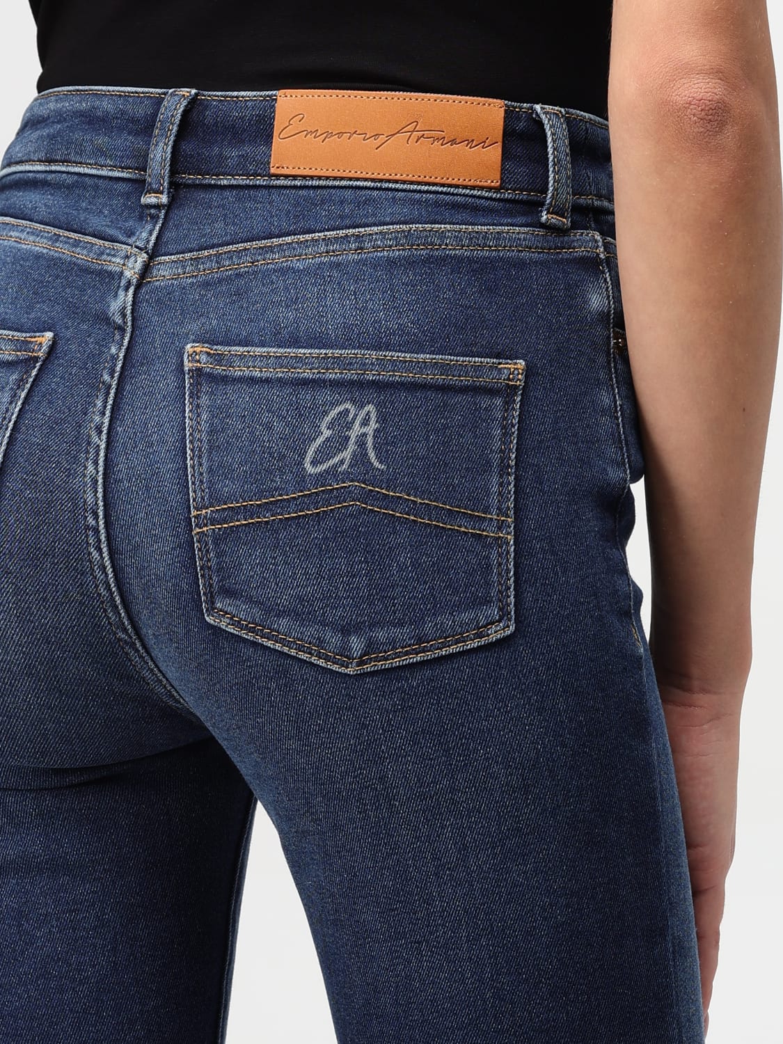 EMPORIO ARMANI JEANS: Jeans Emporio Armani in denim , Denim - Img 3