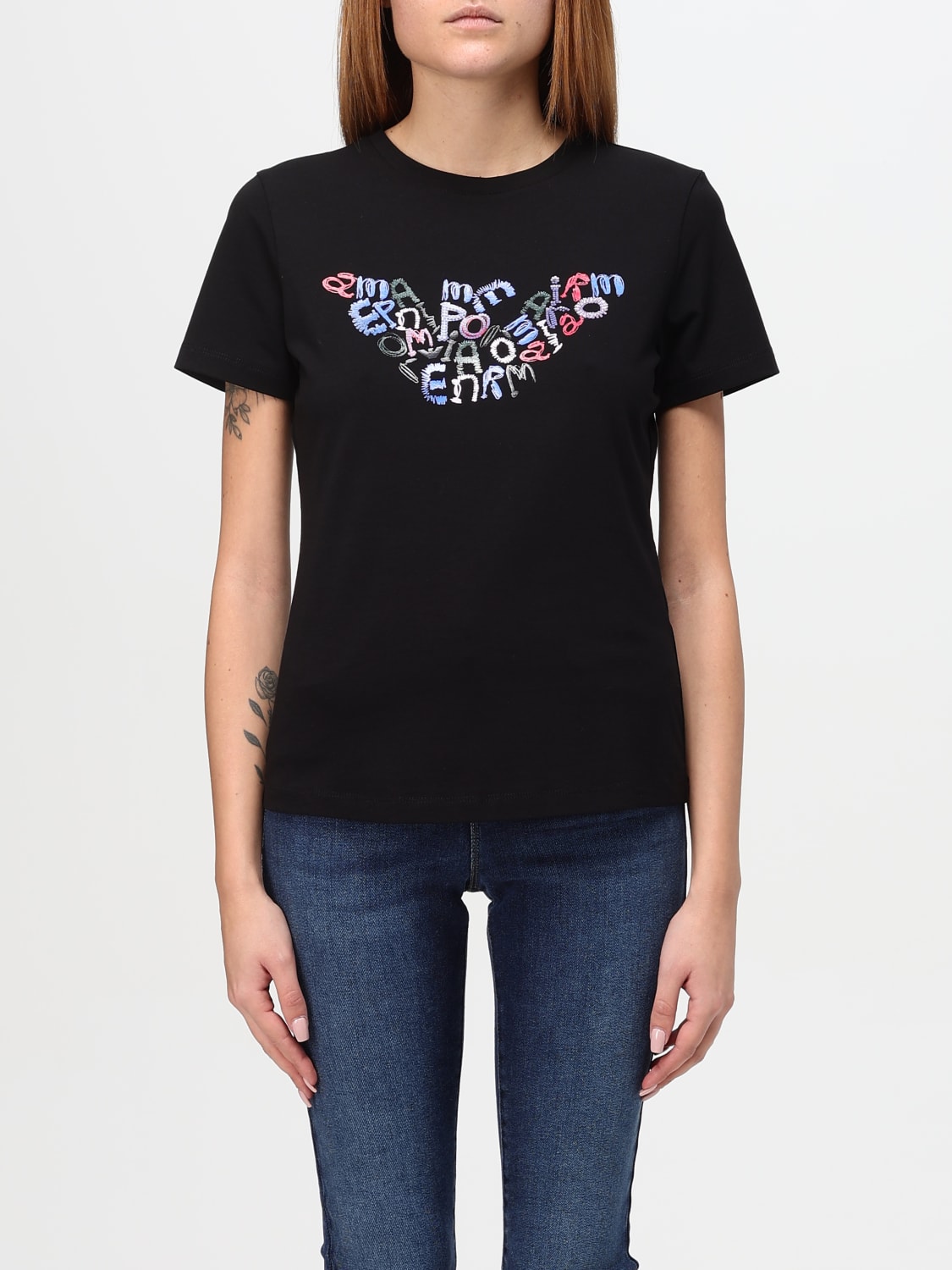 Giglio T-shirt Emporio Armani in cotone con logo