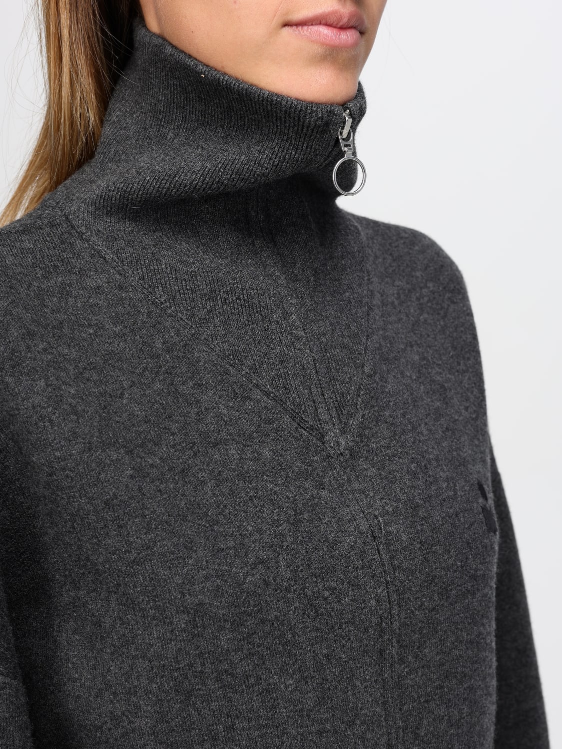 ISABEL MARANT ETOILE 毛衣: 毛衣 女士 Isabel Marant Etoile, 炭黑色 - Img 3