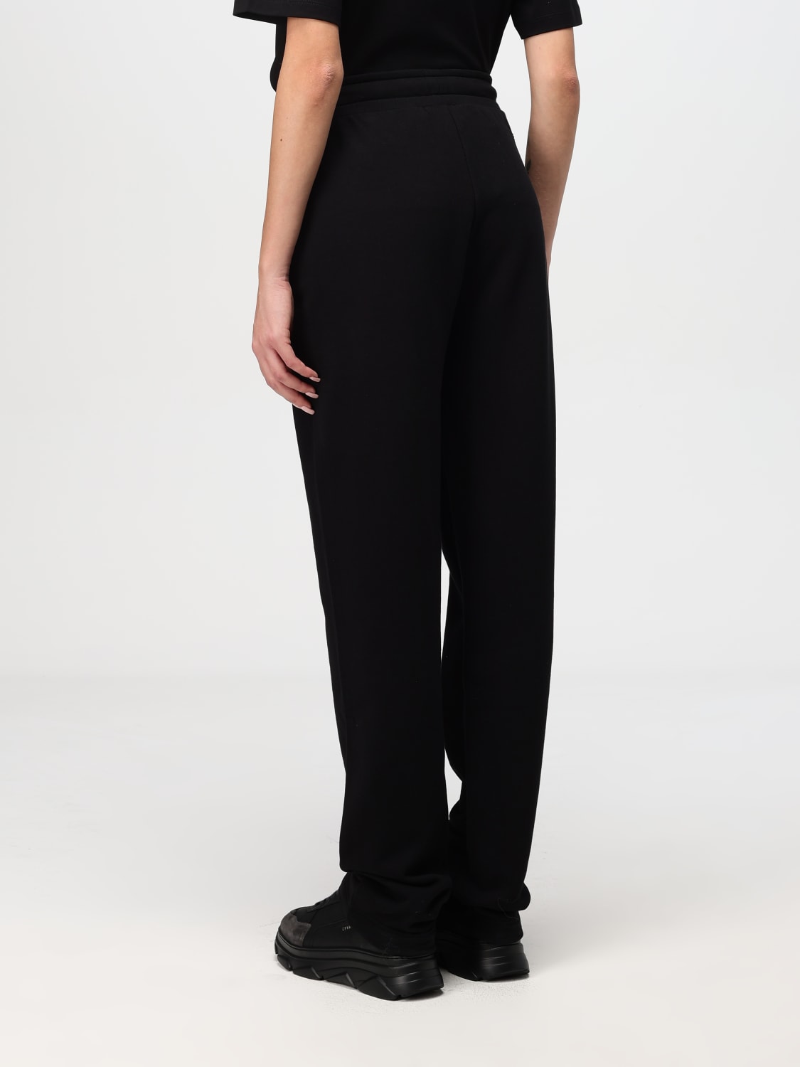 フィットネスボトムス EMPORIO ARMANI Women Straight Pants 3D2P7B 2J49Z 0999 Black Emporio Armani Outlet: Pants woman - Black | Emporio Armani