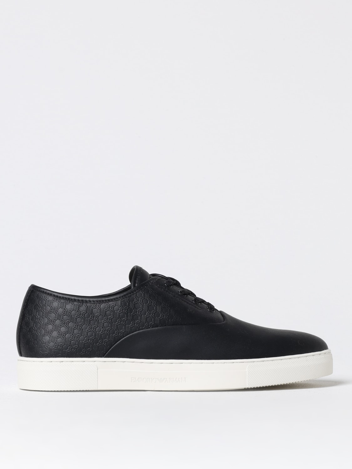 Giglio Sneakers Emporio Armani in pelle goffrata