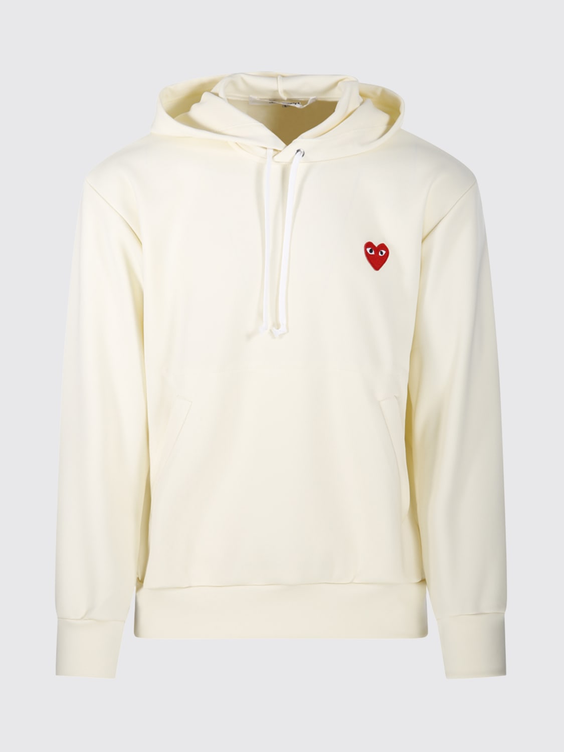 COMME DES GARÇONS PLAY SWEATSHIRT: Sweatshirt men Comme Des Garçons Play, Ivory - Img 1