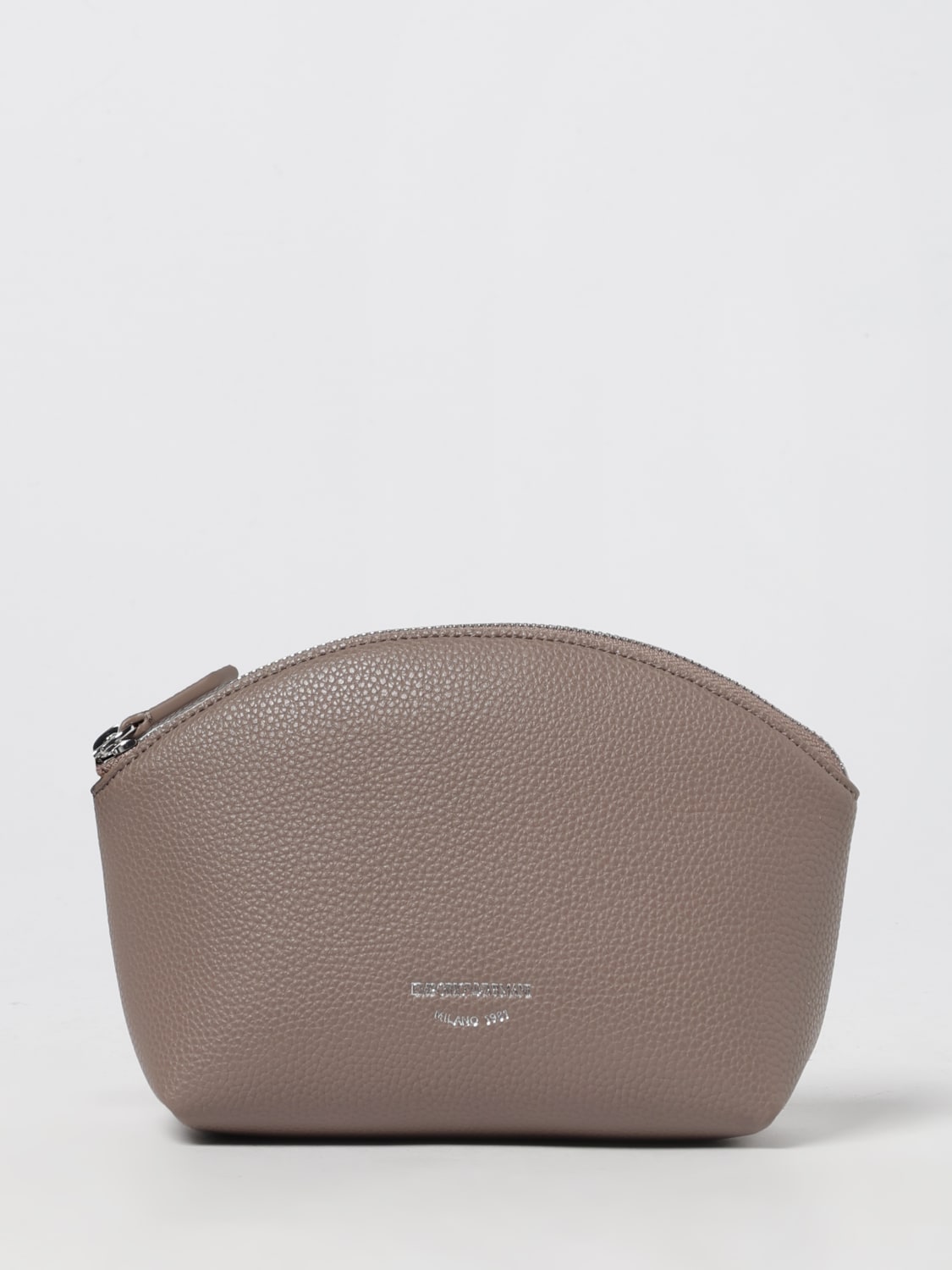 EMPORIO ARMANI ACCESSORI BEAUTY: Beauty case MyEA Emporio Armani in pelle sintetica a grana , Beige - Img 1