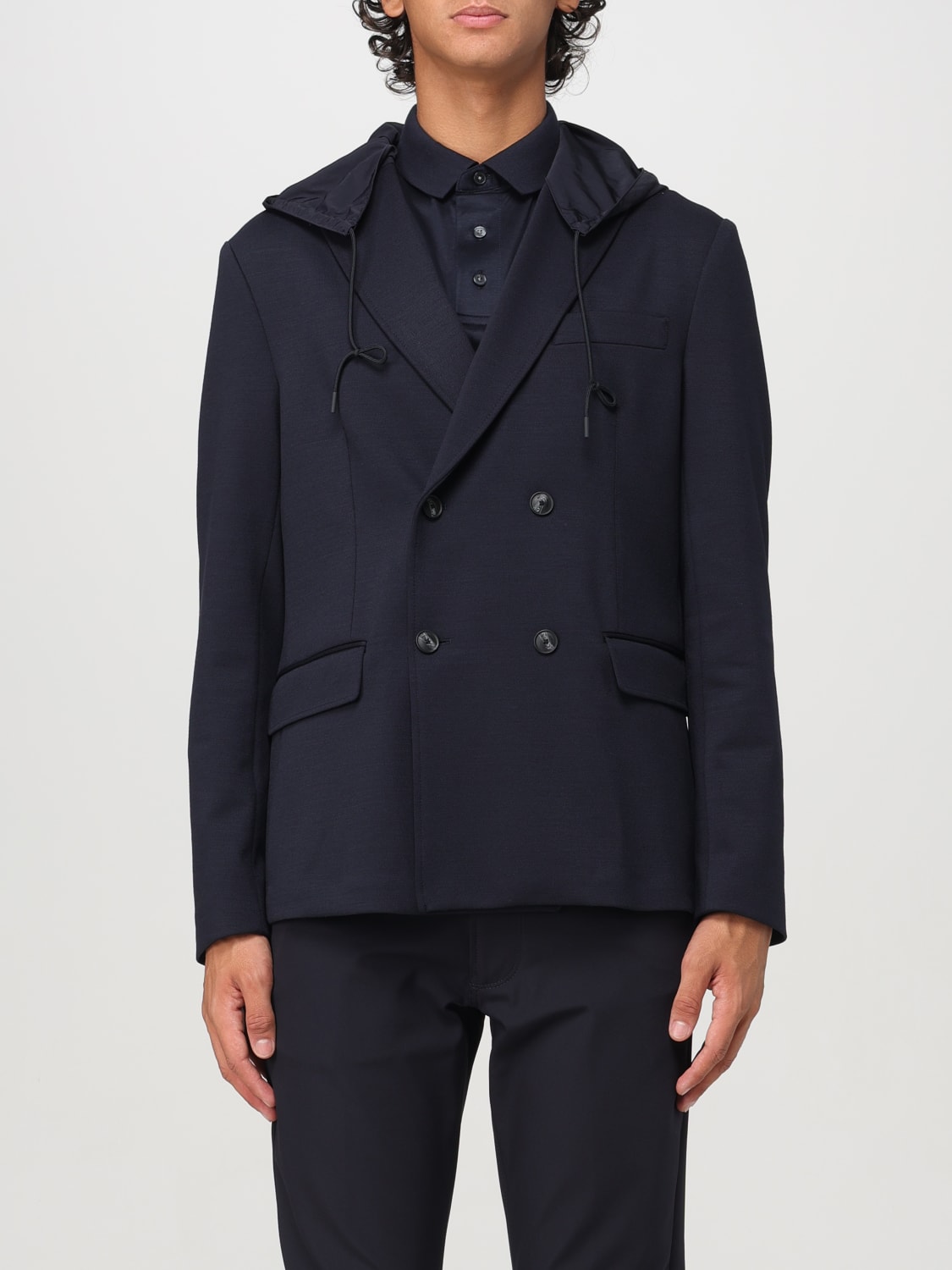 Giglio Blazer a doppiopetto Emporio Armani in misto lana