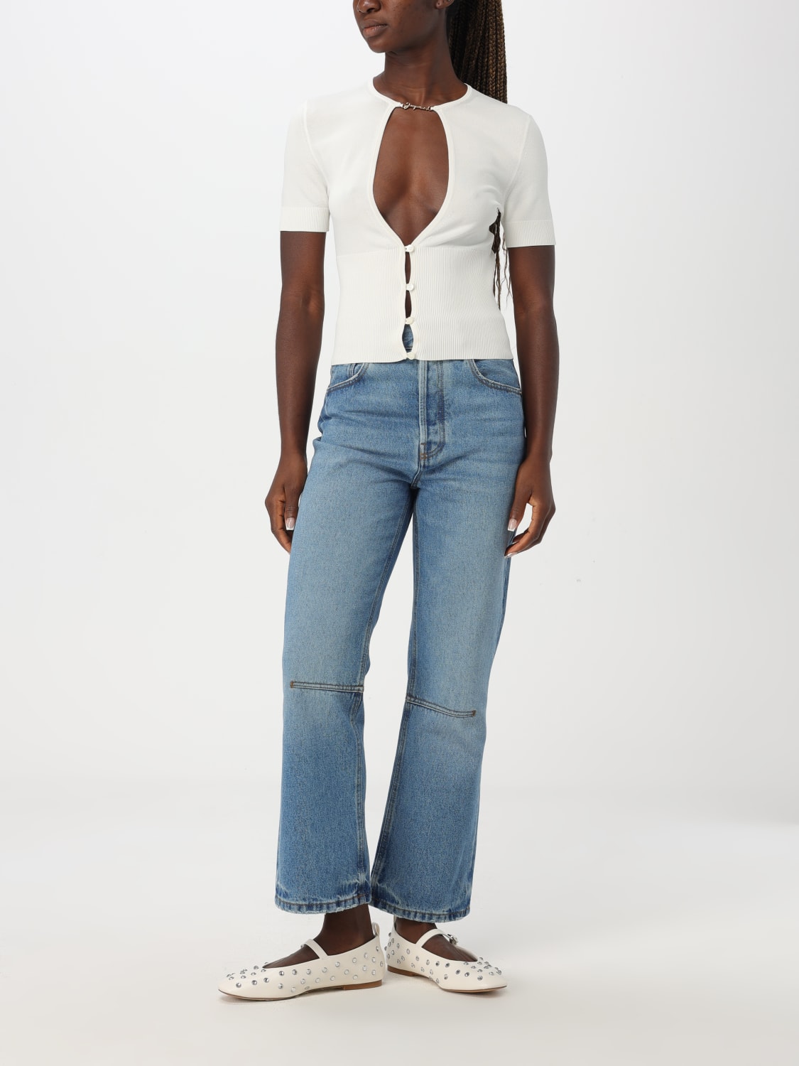 JACQUEMUS JEANS: Jeans femme Jacquemus, Bleu - Img 2