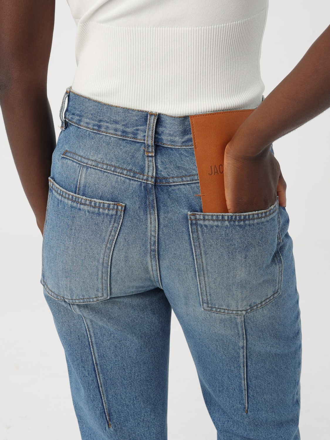 JACQUEMUS JEANS: Jeans femme Jacquemus, Bleu - Img 5