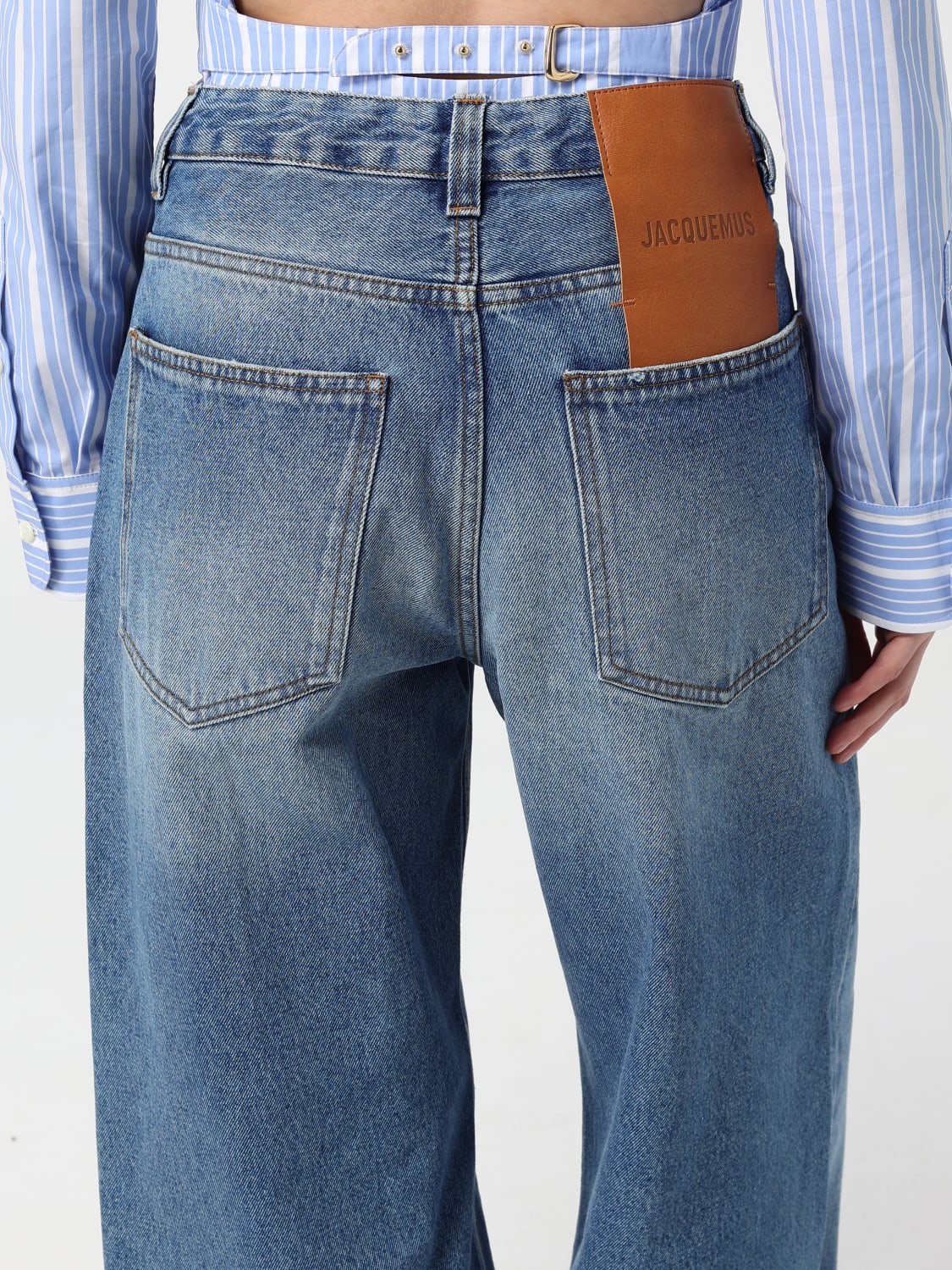 JACQUEMUS: Jeans woman - Blue | Jacquemus jeans