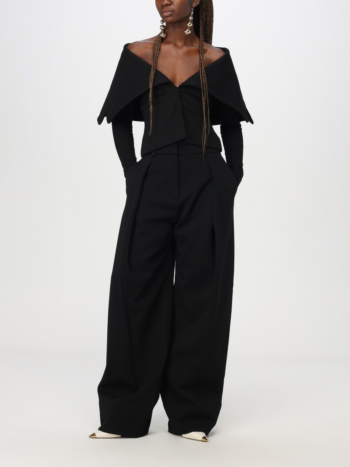 コート JACQUEMUS Women Outer 24H243CO0771614990 Black Jacquemus Outlet: viscose blend blazer - Black | Jacquemus