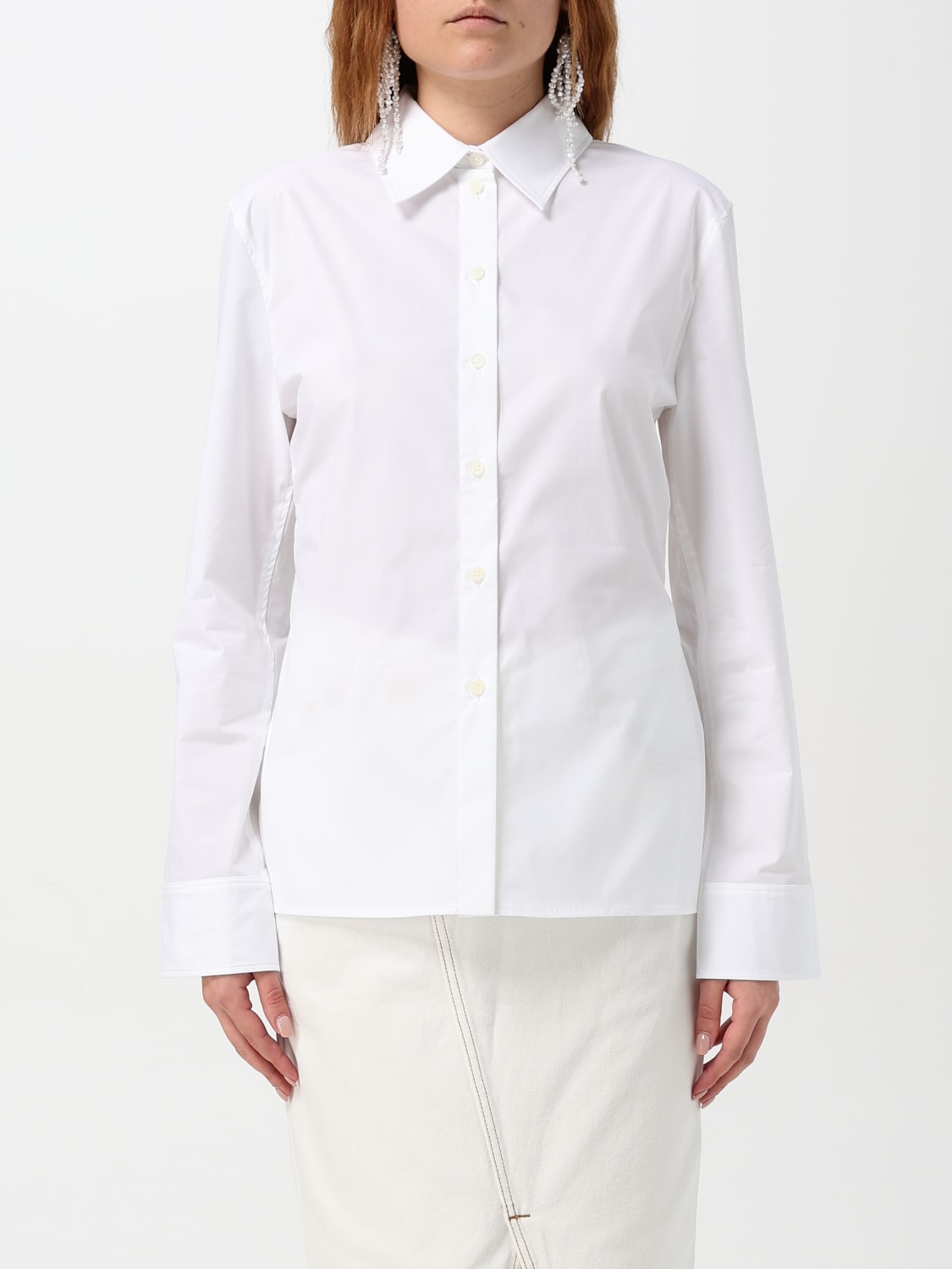 JACQUEMUS CAMICIA: Camicia Jacquemus in cotone , Bianco - Img 1