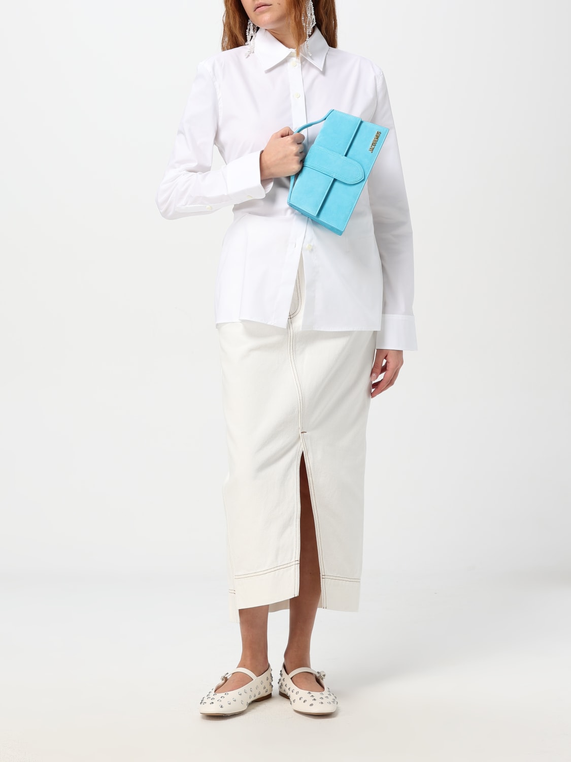 JACQUEMUS CAMICIA: Camicia Jacquemus in cotone , Bianco - Img 2