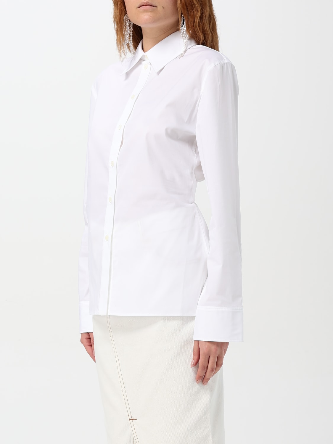 JACQUEMUS CAMICIA: Camicia Jacquemus in cotone , Bianco - Img 4
