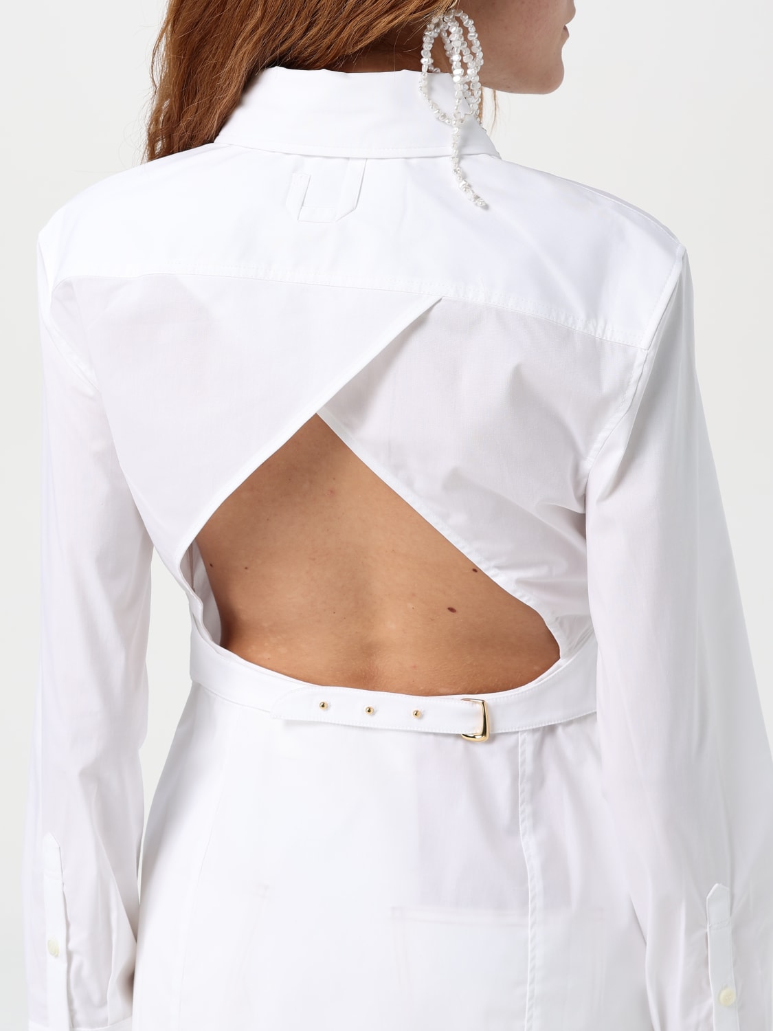 JACQUEMUS CAMICIA: Camicia Jacquemus in cotone , Bianco - Img 5