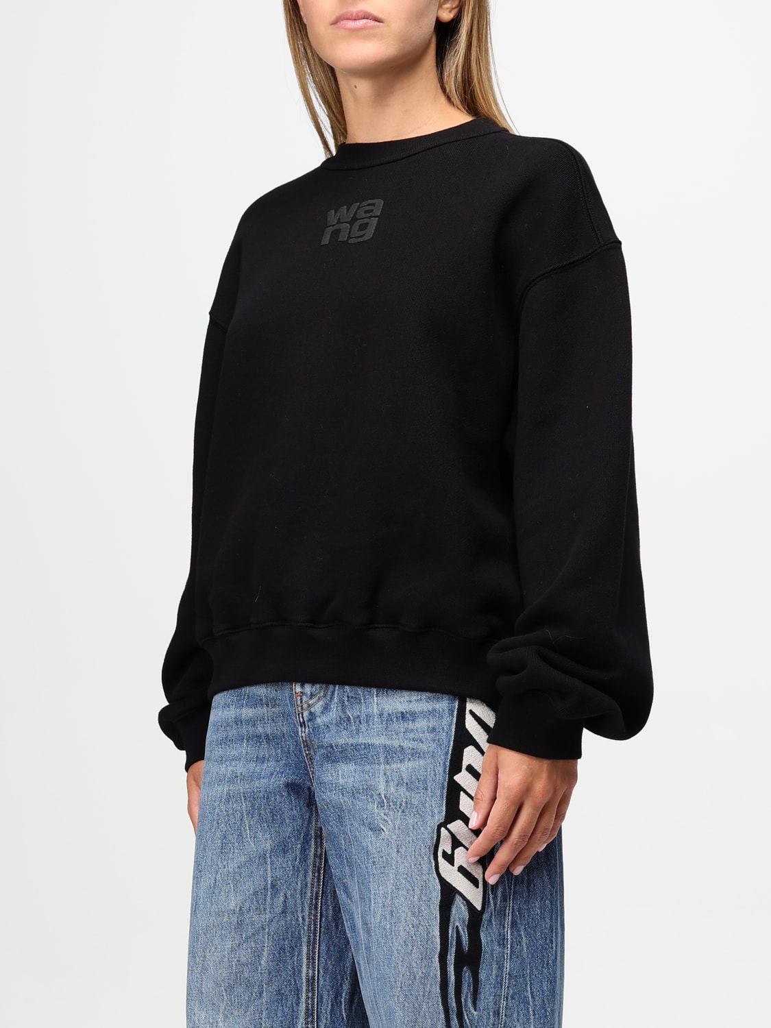 ALEXANDER WANG SWEATSHIRT: Sweatshirt woman Alexander Wang, Black - Img 4