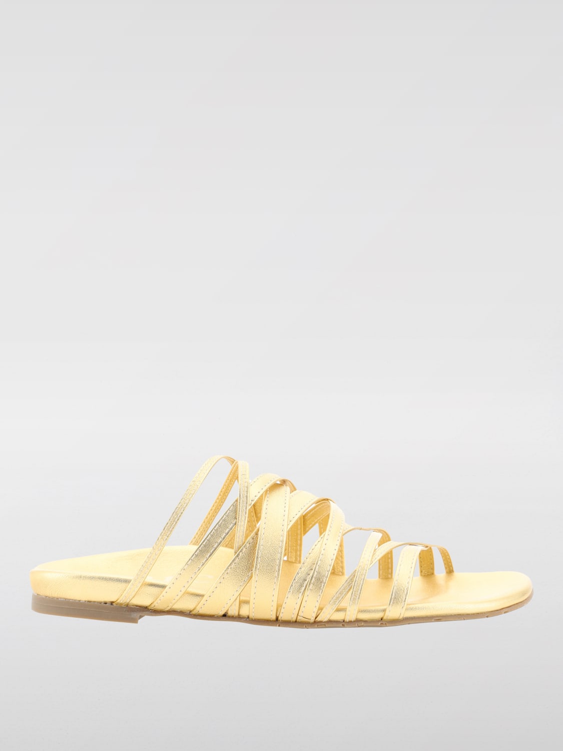 PEDRO GARCIA FLAT SANDALS: Shoes woman Pedro Garcia, Gold - Img 1