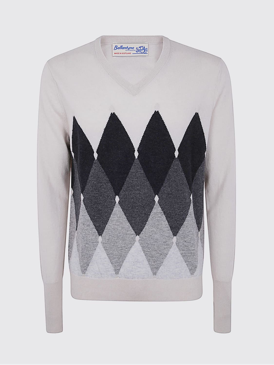 BALLANTYNE SWEATER: Cardigan men Ballantyne, Grey - Img 1