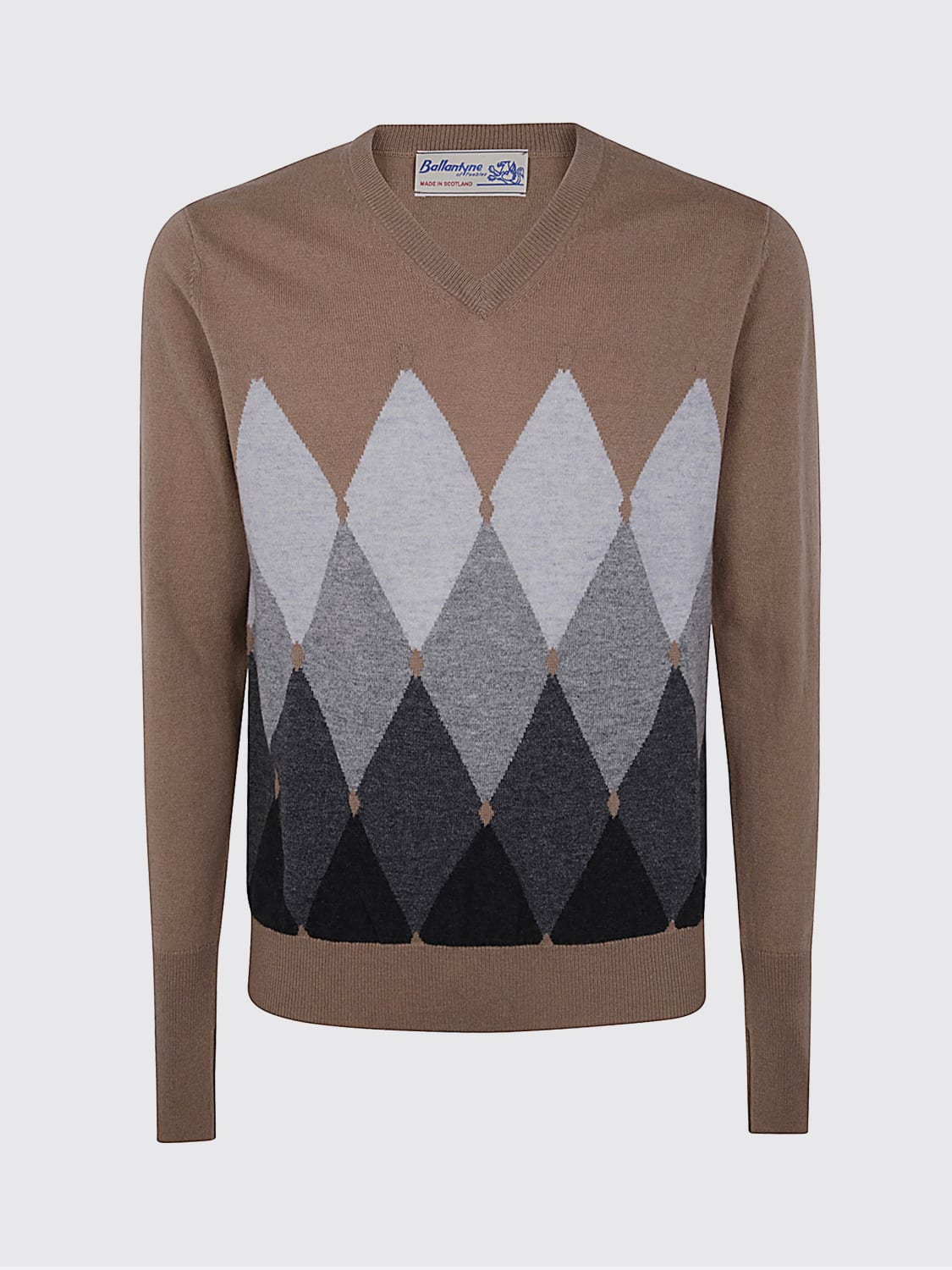 BALLANTYNE SWEATER: Cardigan men Ballantyne, Brown - Img 1