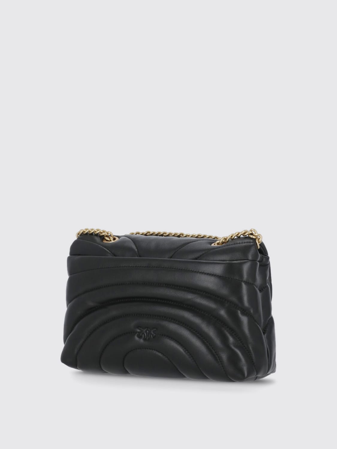 PINKO BORSA A SPALLA: Borsa Love Puff Classic Pinko in nappa trapuntata, Nero - Img 3