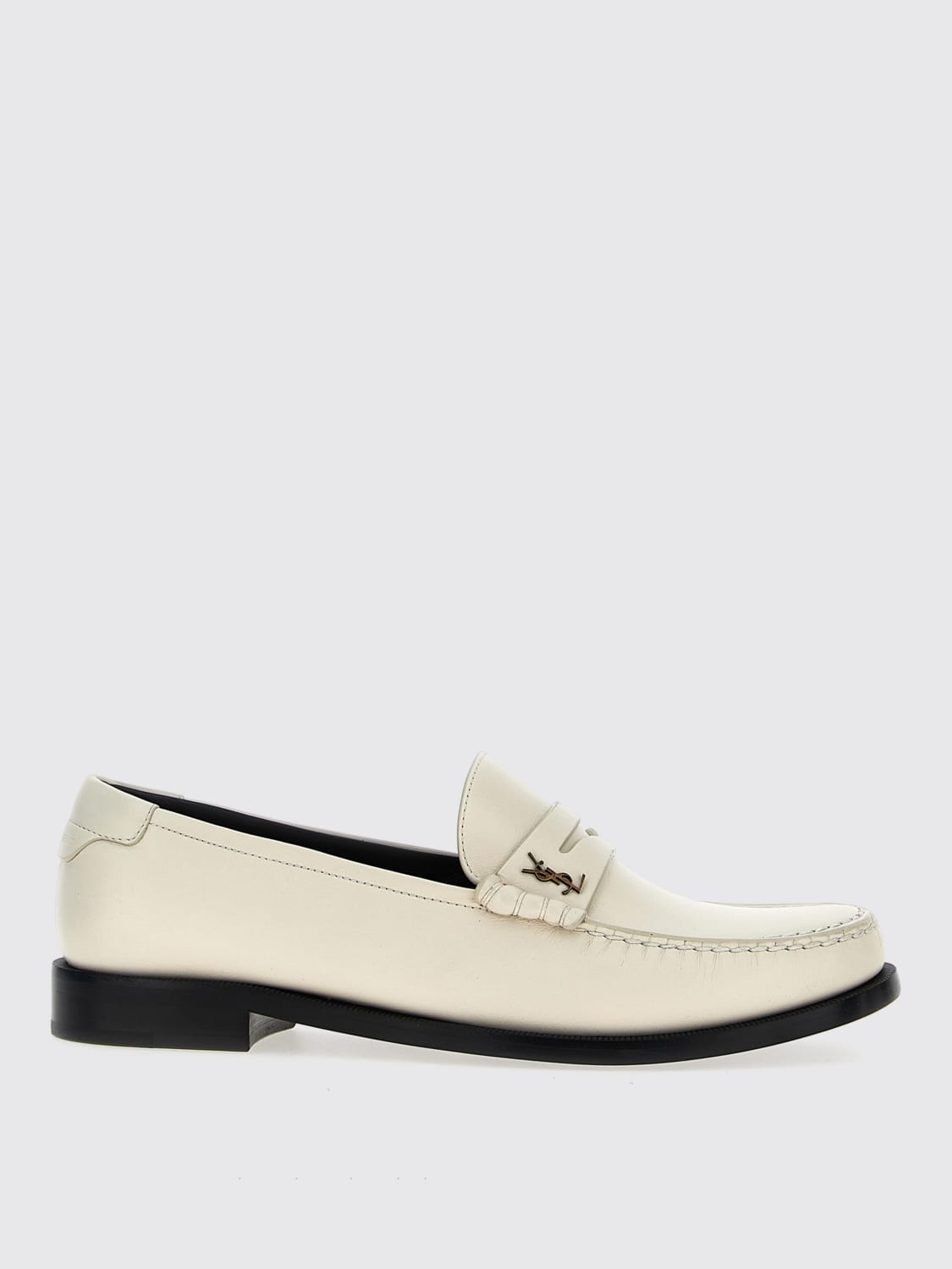 SAINT LAURENT LOAFERS: Shoes men Saint Laurent, White - Img 1