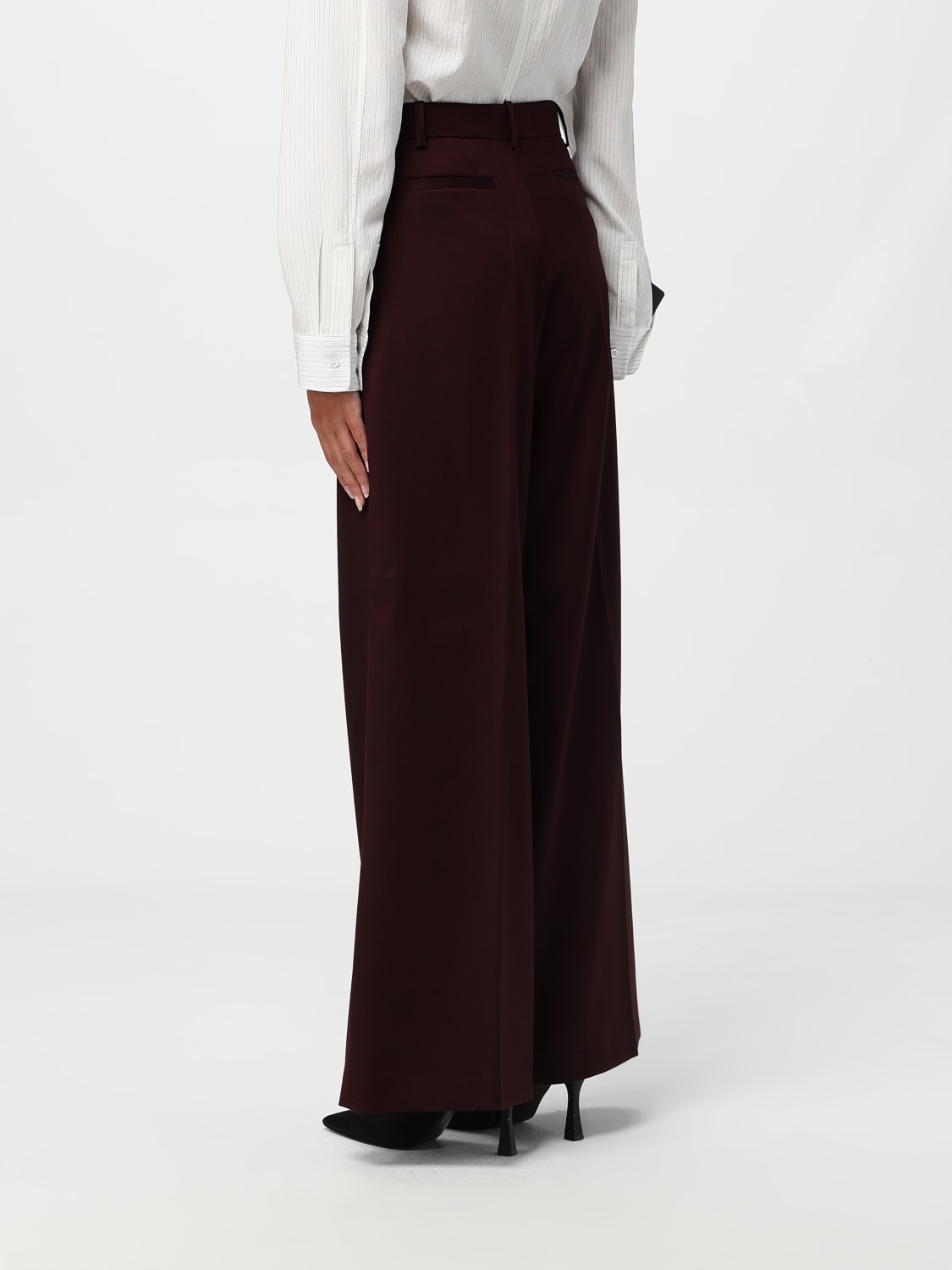 PINKO PANTS: Pants woman Pinko, Burgundy - Img 2