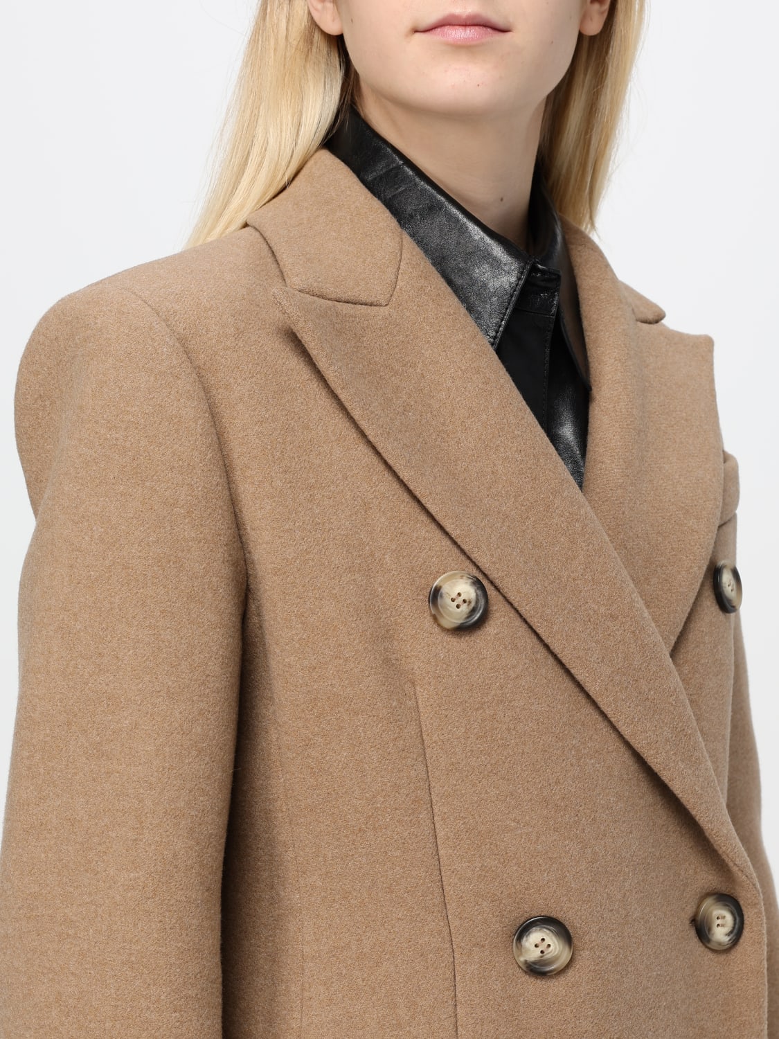 コート SPORTMAX Woman Coat Camel 2422016022600 010 Sportmax Outlet: Coat woman - Camel | Sportmax coat