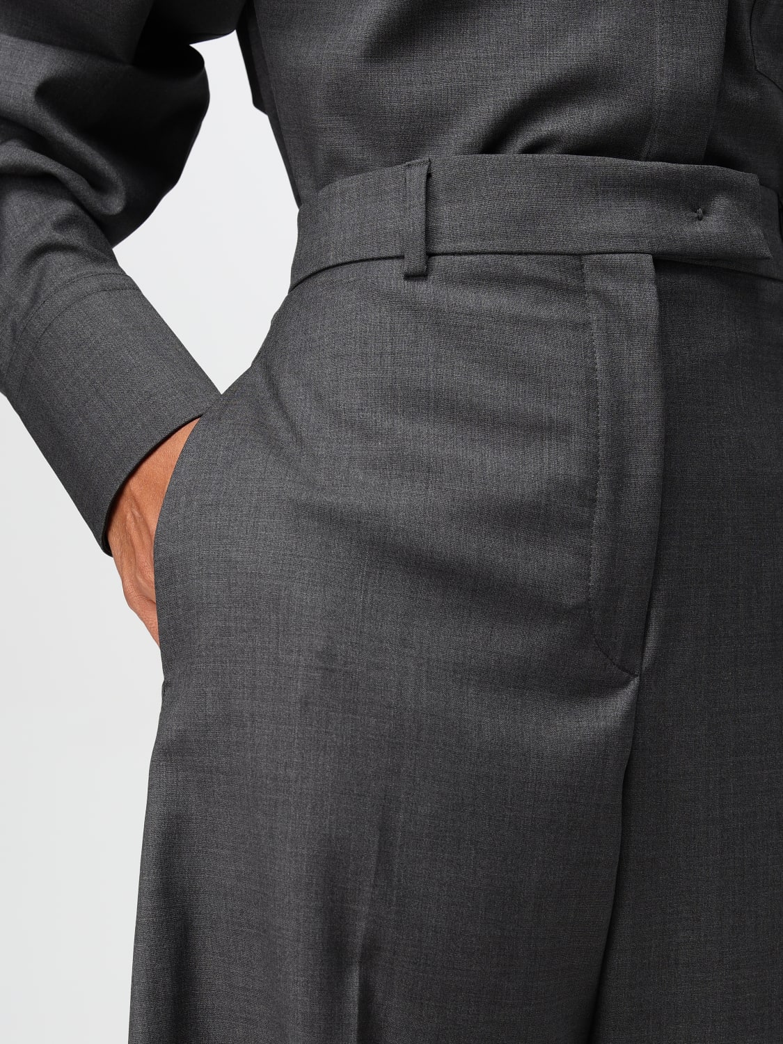 パンツ SPORTMAX Women Straight Pants 2422136072600 016 Grey Sportmax Outlet: Pants woman - Grey | Sportmax pants