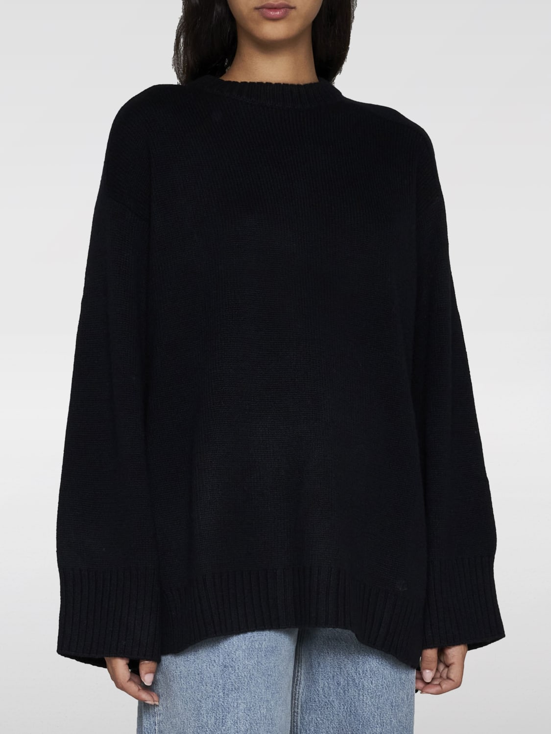 LOU LOU STUDIO MAGLIA: Maglione Lou Lou Studio in lana e cashmere , Nero - Img 1