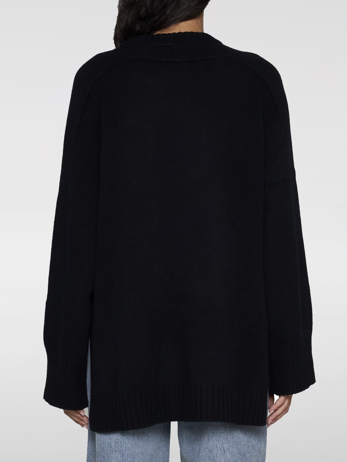 LOU LOU STUDIO MAGLIA: Maglione Lou Lou Studio in lana e cashmere , Nero - Img 2