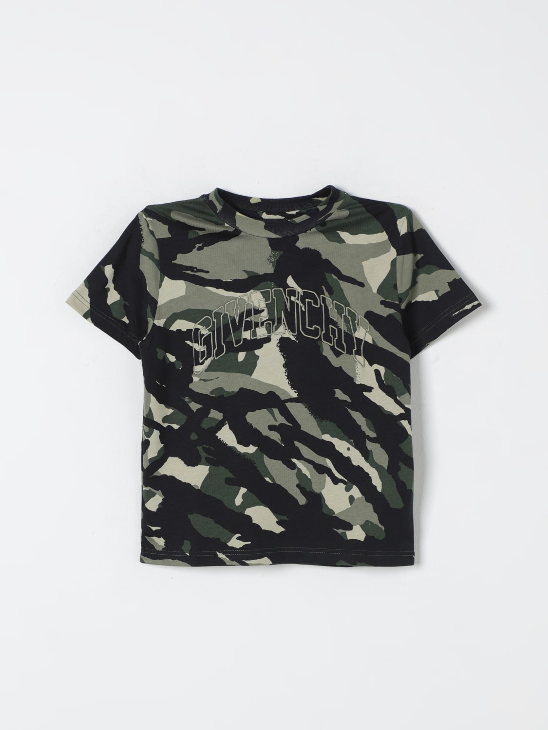 GIVENCHY T-SHIRT: T-shirt kids Givenchy, Green - Img 1