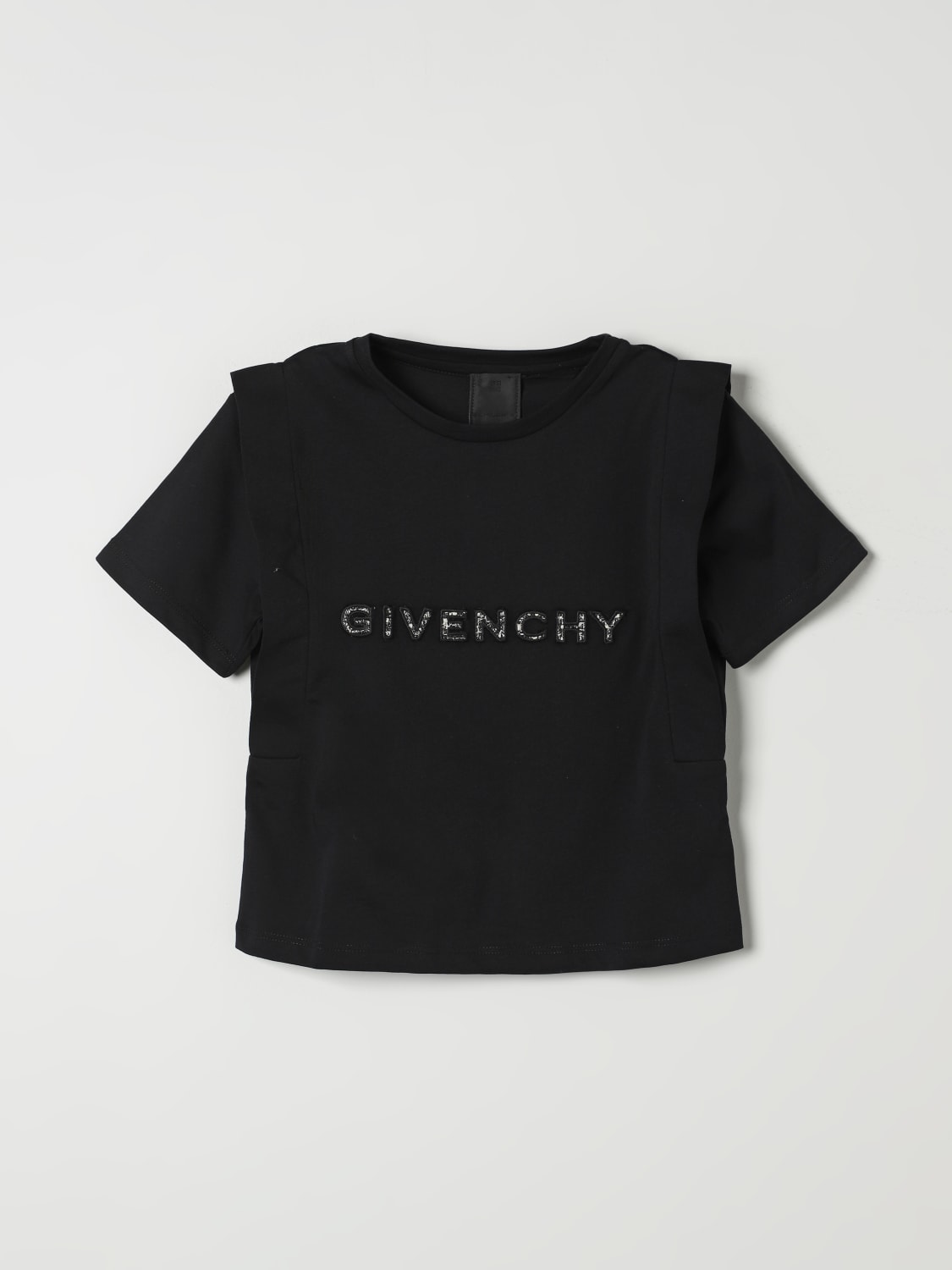 GIVENCHY T-SHIRT: T-shirt kids Givenchy, Black - Img 1