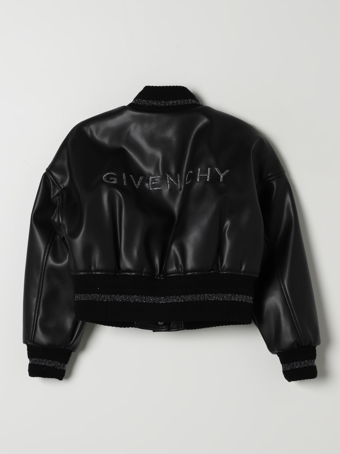 GIVENCHY：コート ボーイ - ブラック | GIGLIO.COMオンラインのGivenchy コート H30564