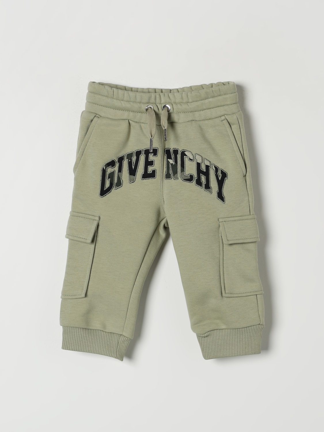 GIVENCHY PANTS: Pants kids Givenchy, Green - Img 1