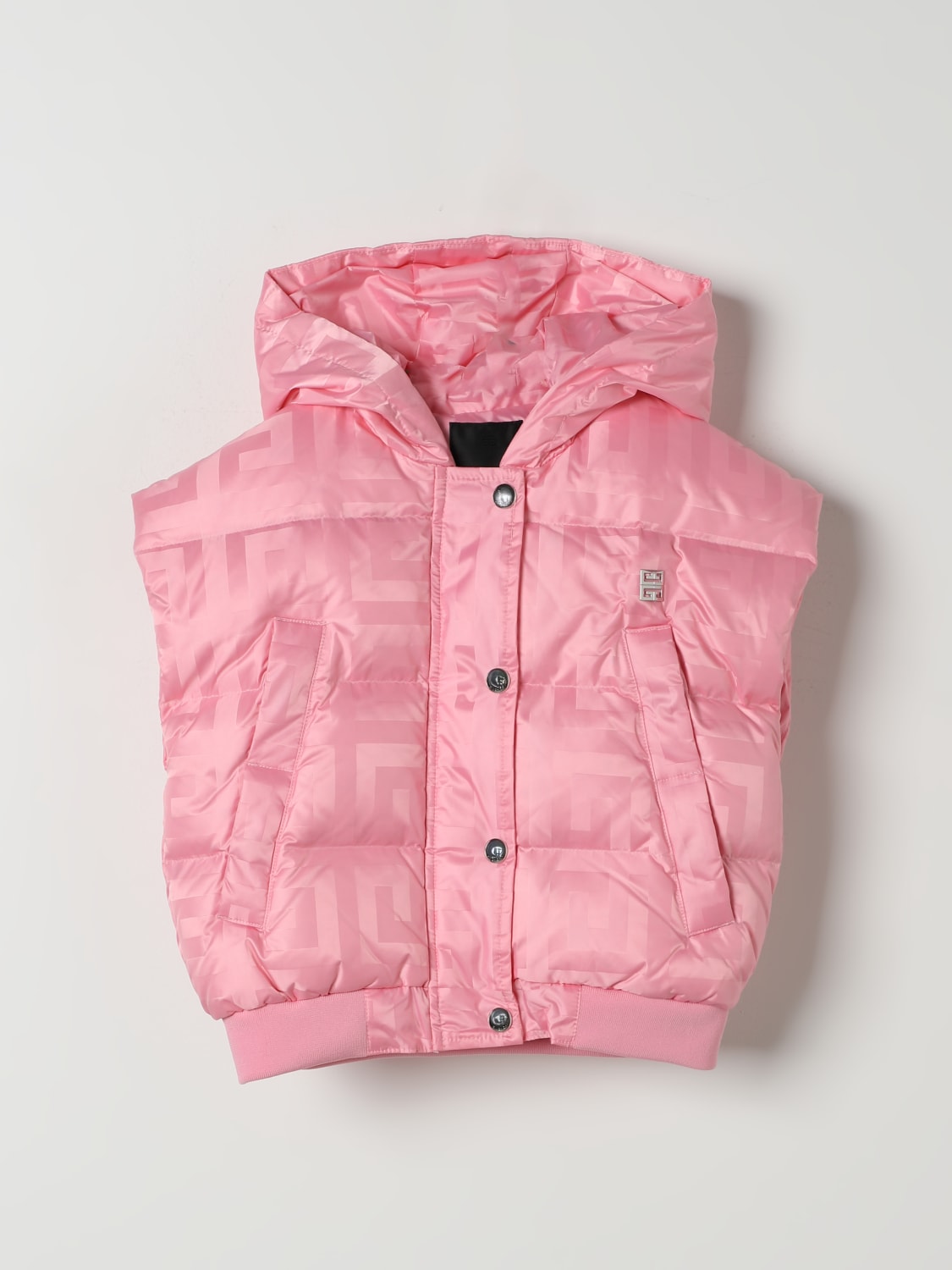 GIVENCHY VESTCOAT: Givenchy girls' vest, Pink - Img 1