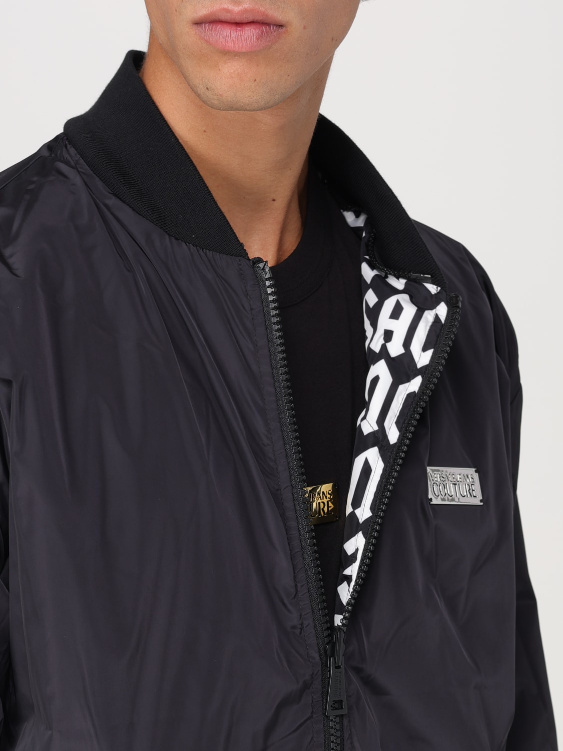 VERSACE JEANS COUTURE JACKET: Coat men Versace Jeans Couture, Black - Img 4