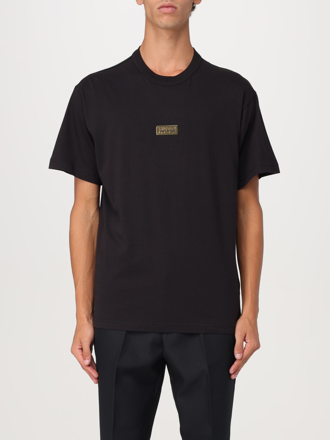 VERSACE JEANS COUTURE CAMISETA: Camiseta hombre Versace Jeans Couture, Negro - Img 1