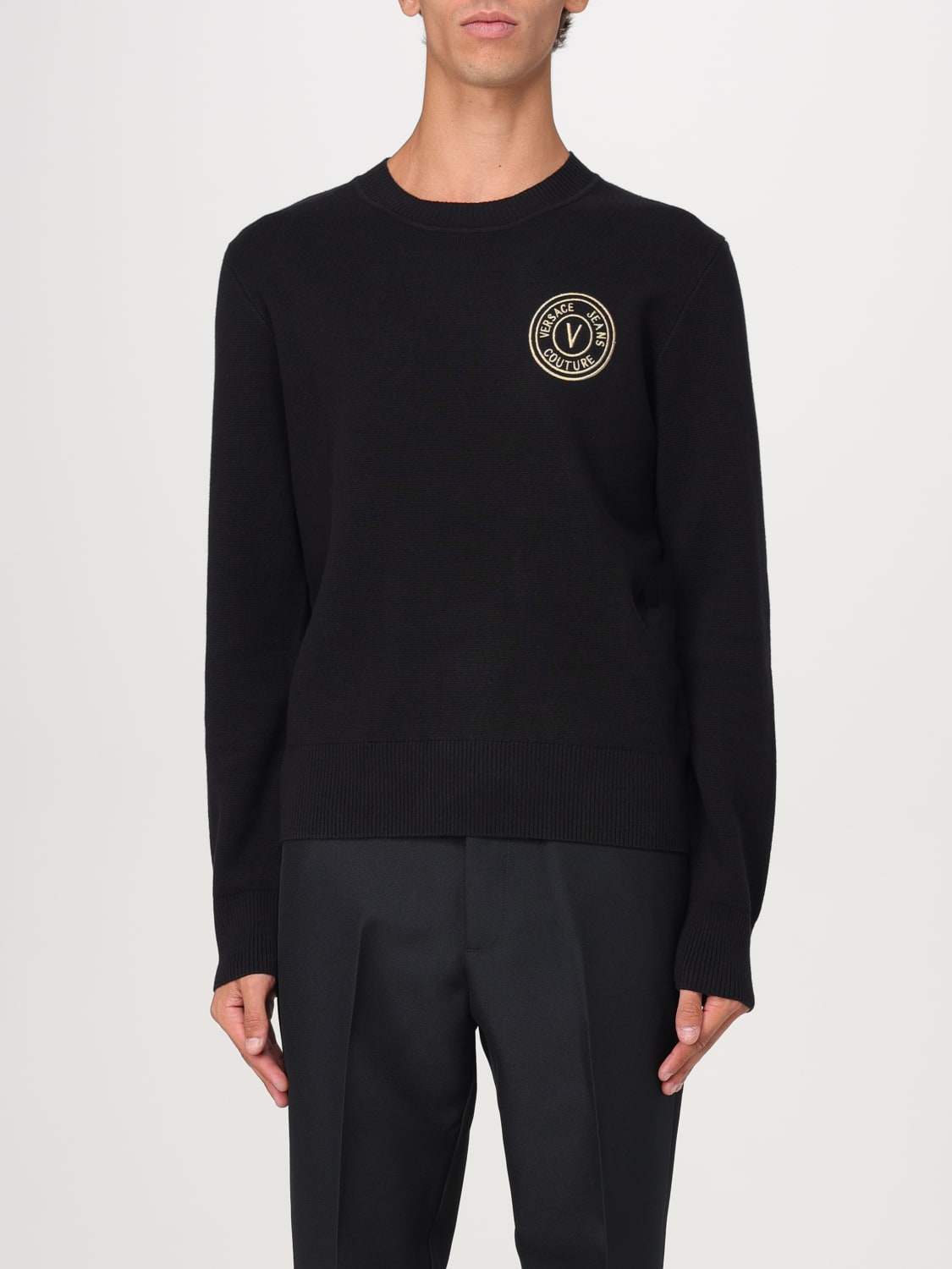 VERSACE JEANS COUTURE SWEATER: Blazer men Versace Jeans Couture, Black - Img 1