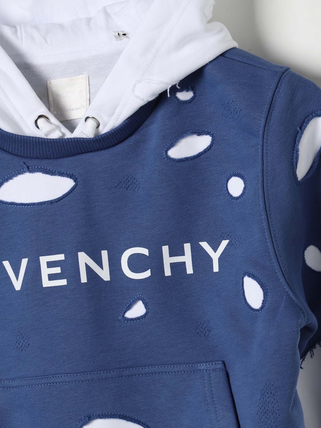 GIVENCHY SWEATER: Sweater kids Givenchy, Blue - Img 3