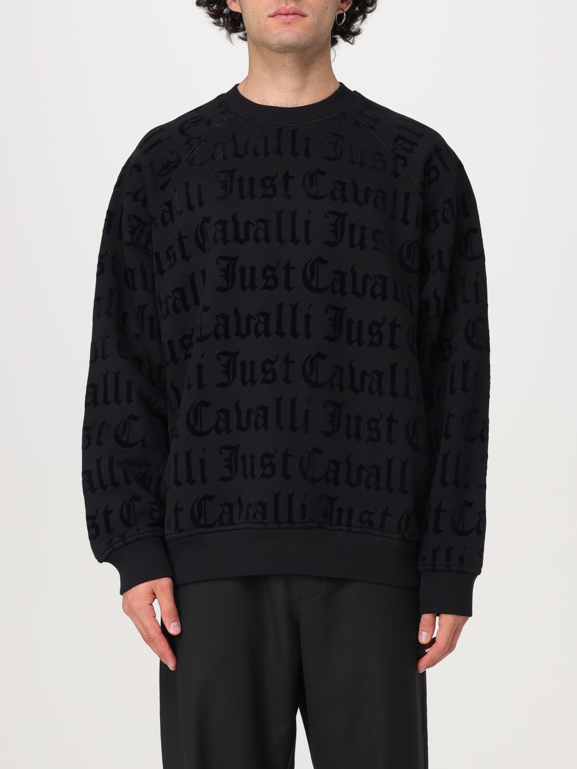 JUST CAVALLI SWEATSHIRT: Pullover herren Just Cavalli, Schwarz - Img 1