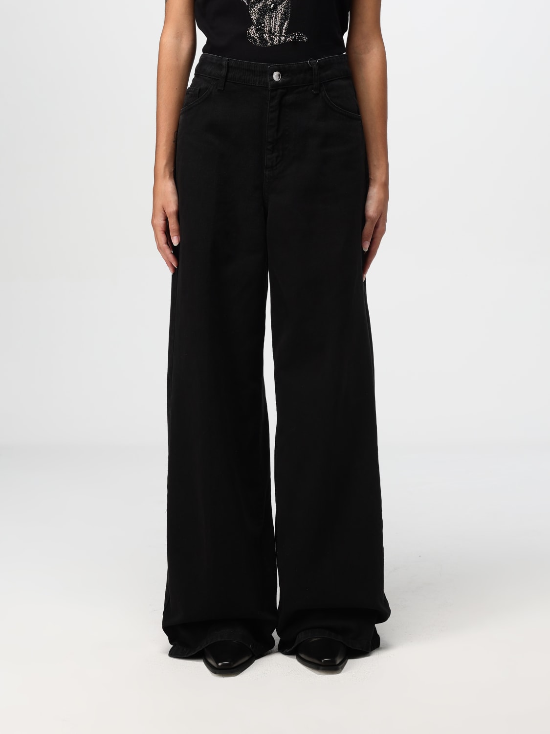 LIU JO JEANS: Pants woman Liu Jo, Black - Img 1