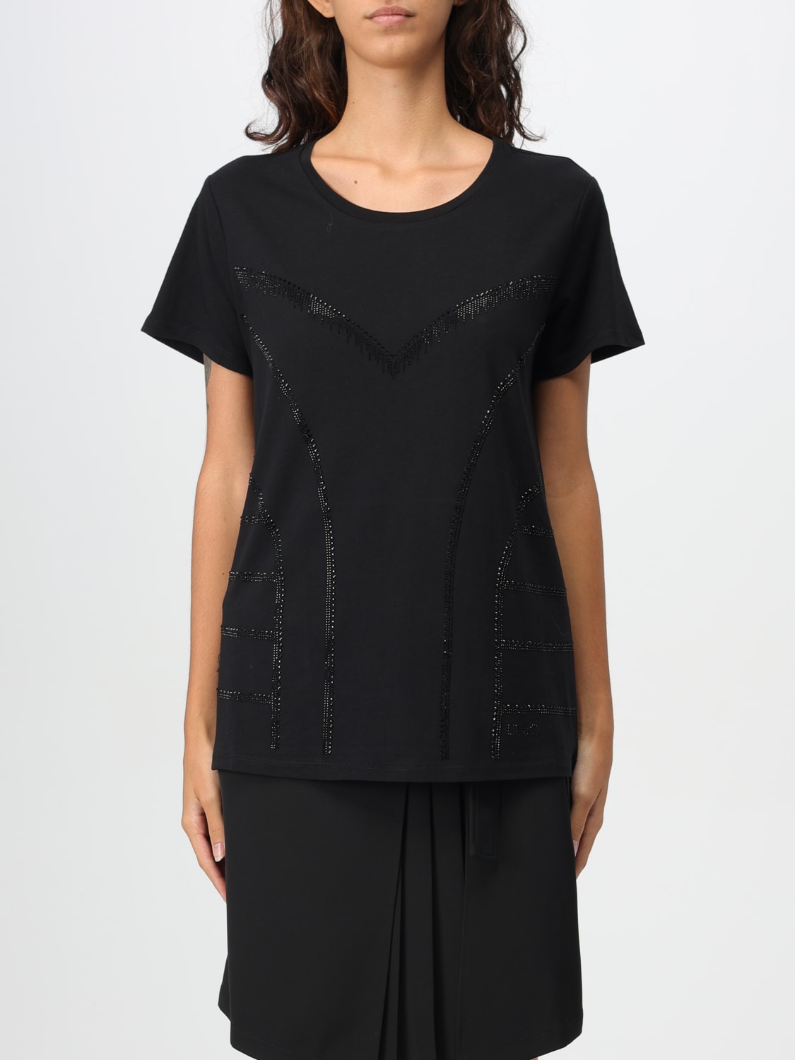 LIU JO T-SHIRT: T-shirt woman Liu Jo, Black - Img 1