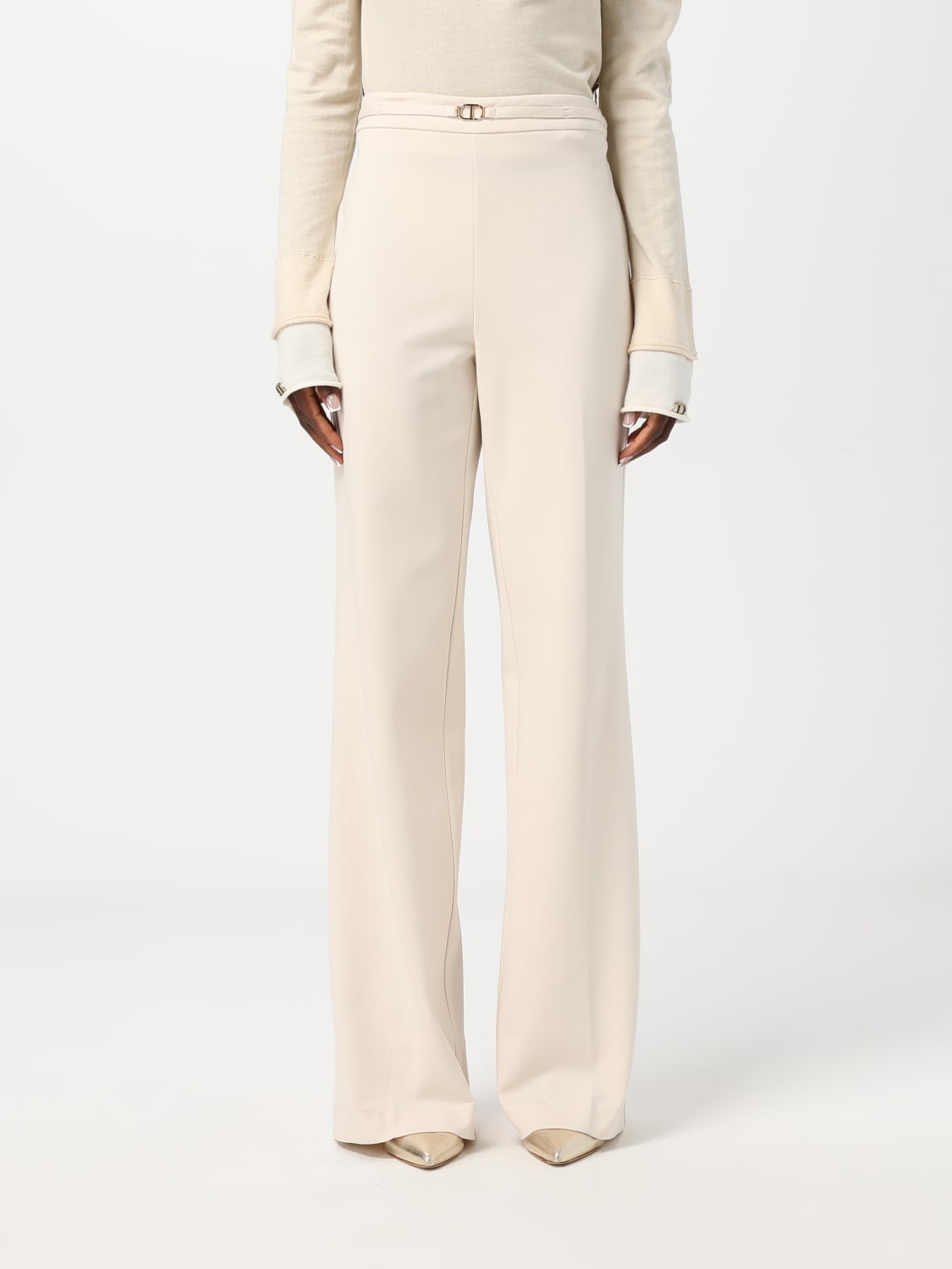 TWINSET PANTALON: Pantalon femme Twinset, Blanc - Img 1